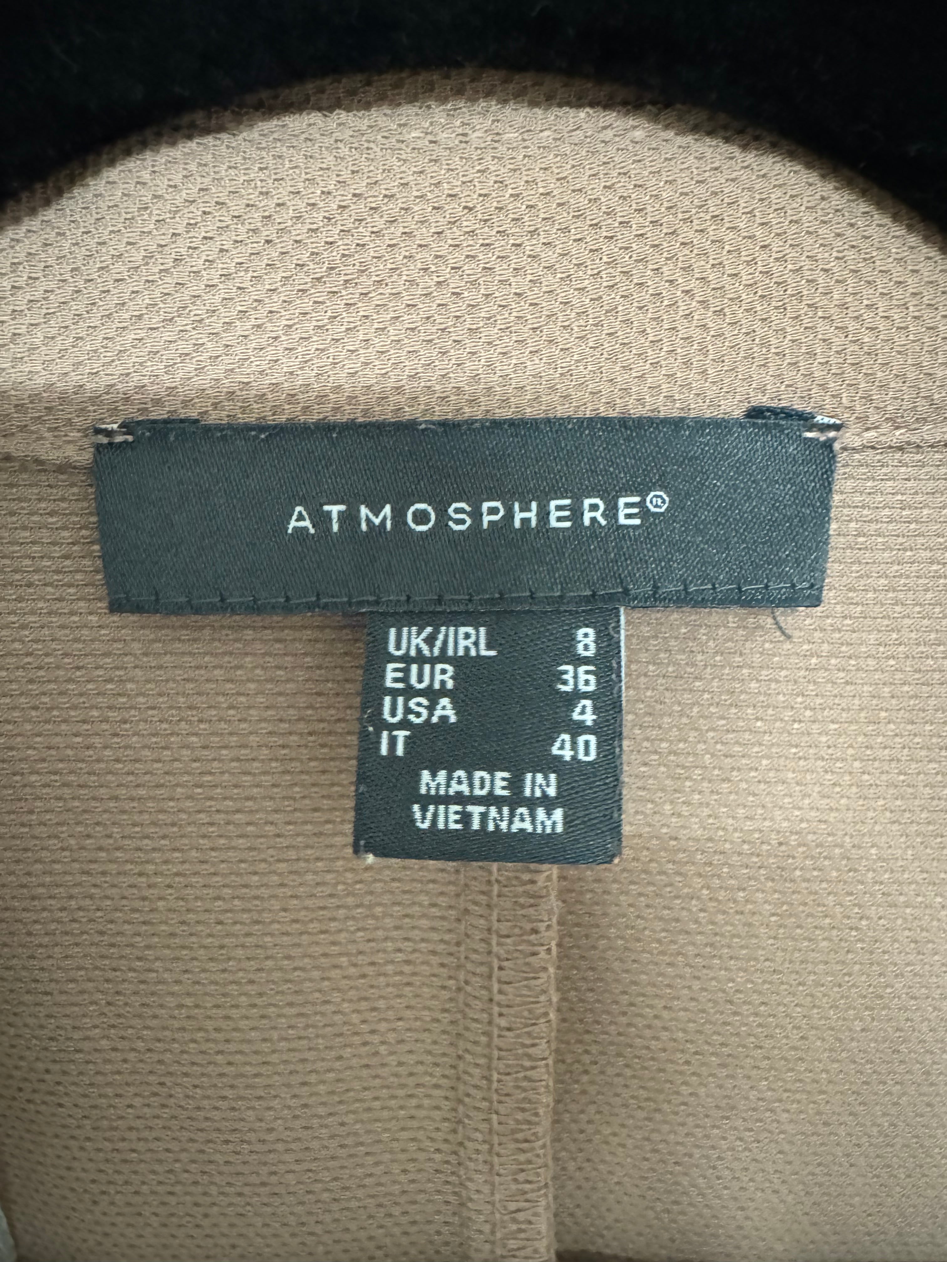 Dusty Pink Waterfall Duster Coat by Atmosphere | EU 36 (UK 8) | Good Condition