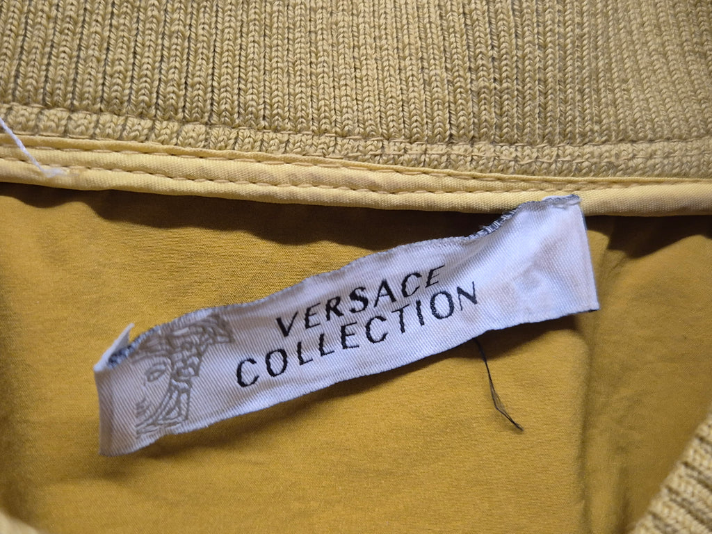 Versace Collection Bomberjacke – Senfgelb, IT 40 (EU 34/36), Guter Zustand