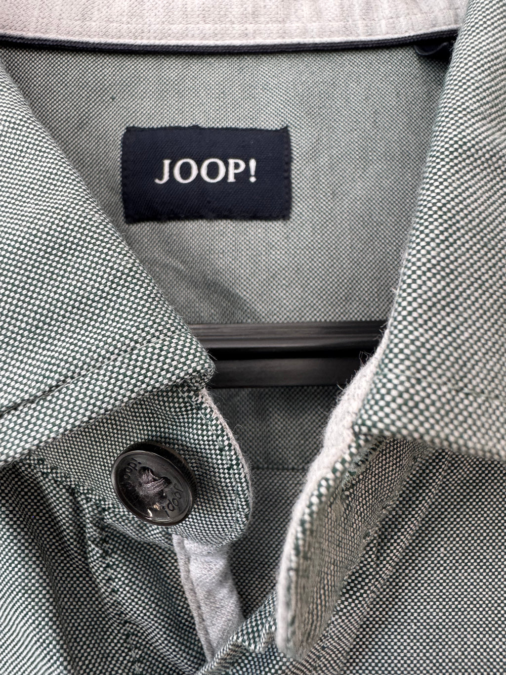 JOOP! Herren Chambray Hemd Gr. L – Hellgrün, Guter Zustand
