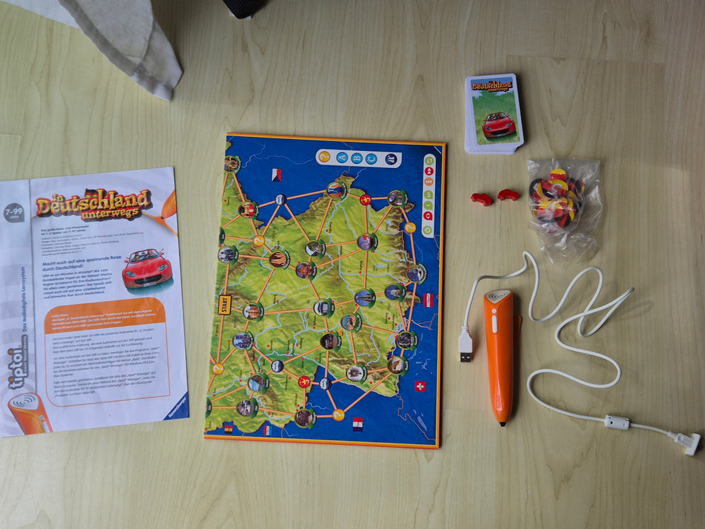 Ravensburger tiptoi In Deutschland unterwegs w/ Pen, Multicolor, Good Condition