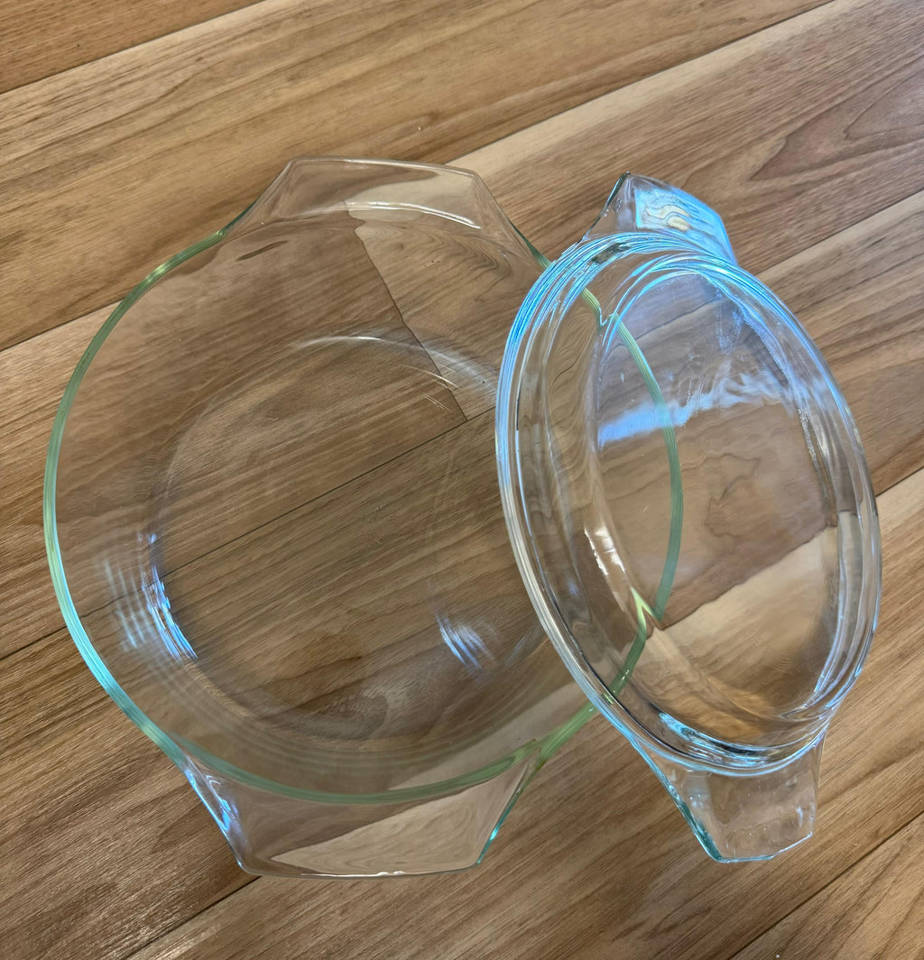 Pyrex 1,5 L Glas-Auflaufform mit Deckel, klar, sehr guter Zustand
