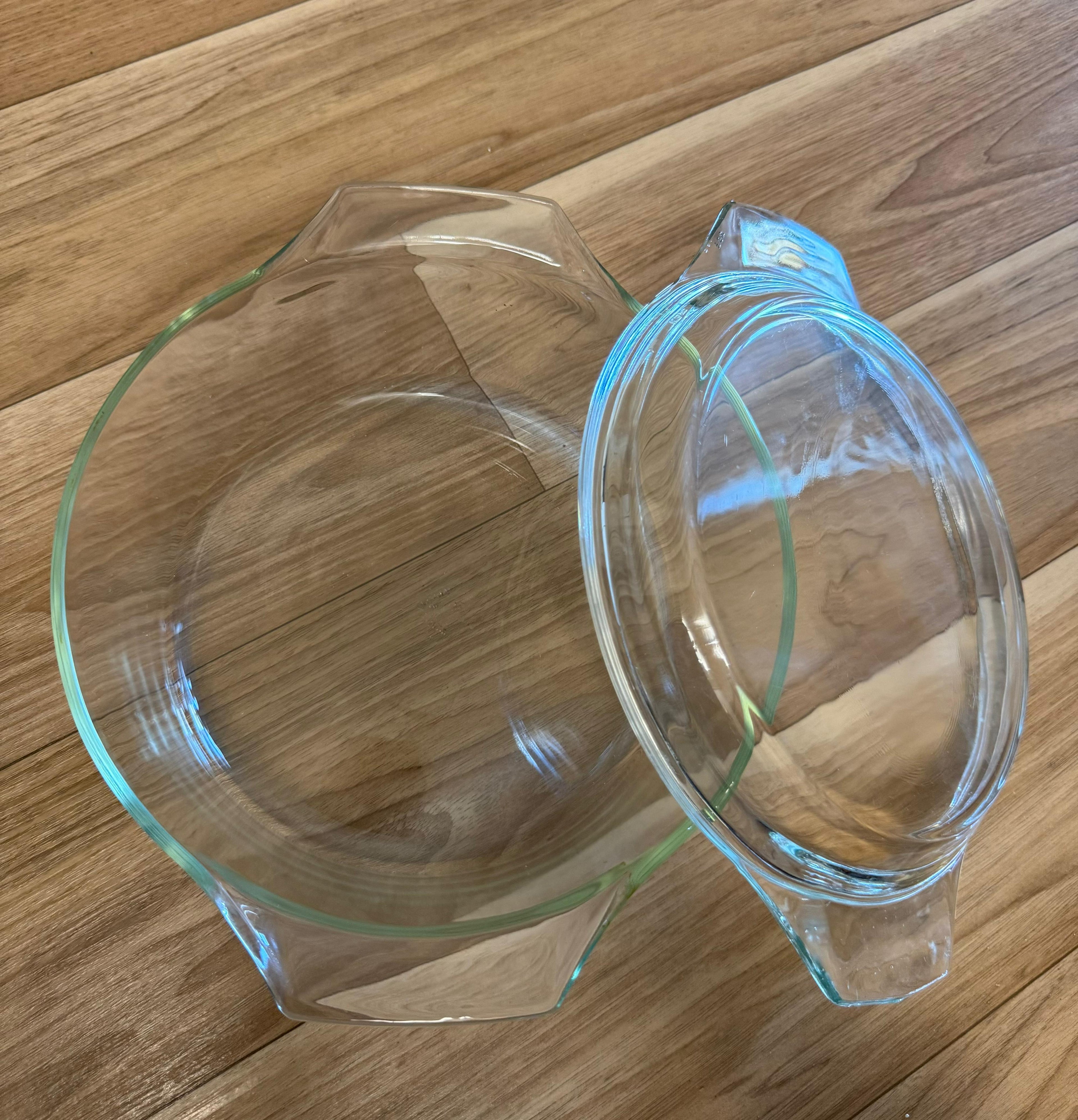 Pyrex 1,5 L Glas-Auflaufform mit Deckel, klar, sehr guter Zustand