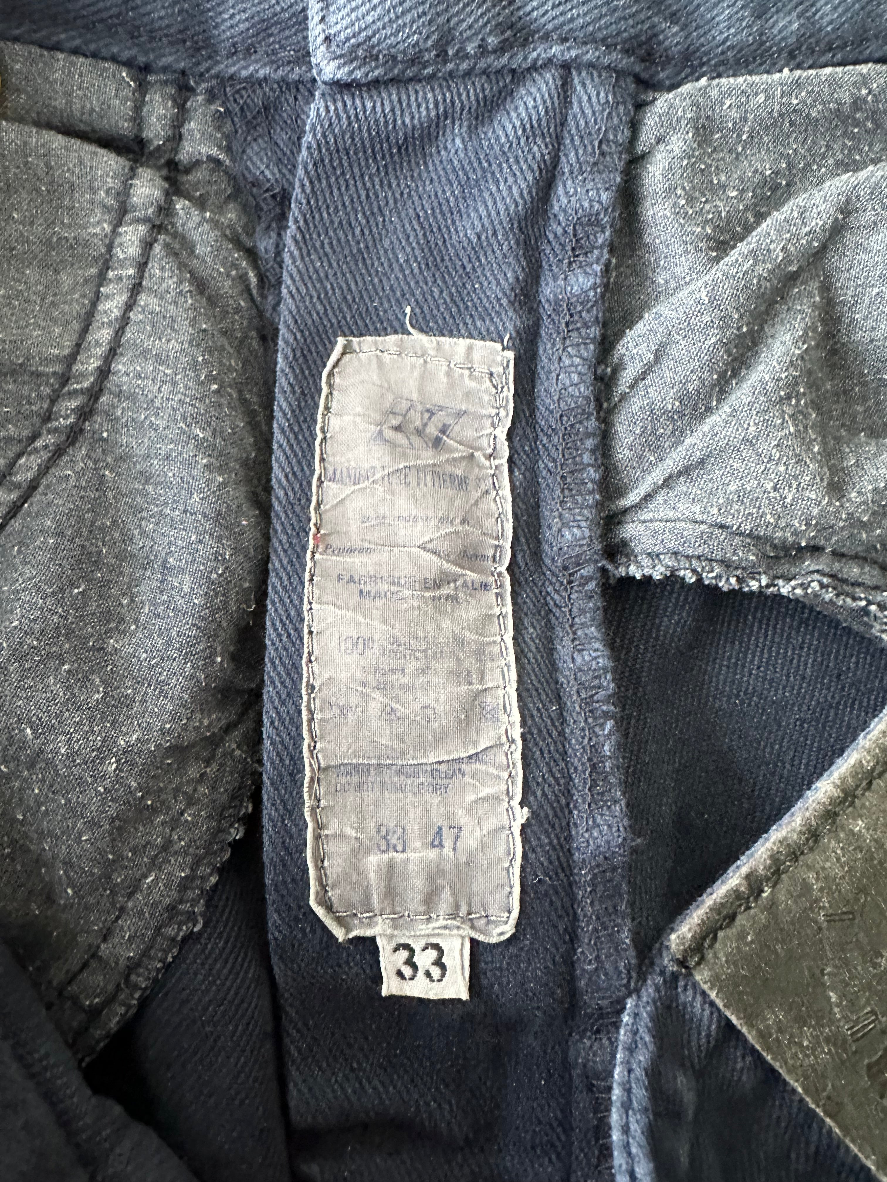 Trussardi High-Waist Jeans | Dunkelblau | Vintage | Größe 33 | Gebraucht