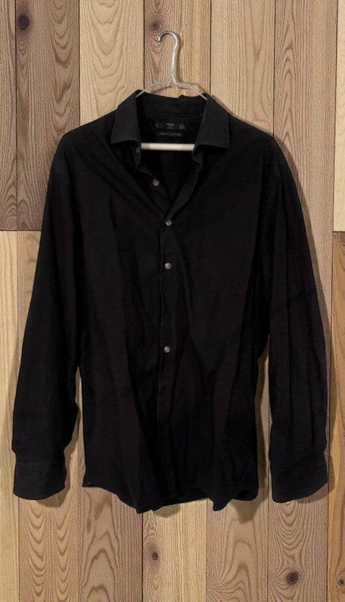 MNG MAN Slim Fit Hemd, Schwarz, Gr. L (EU)/M (US), Gebraucht