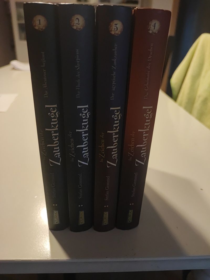 Im Zeichen der Zauberkugel 1-4 – Stefan Gemmel, Hardcover, Sehr guter Zustand