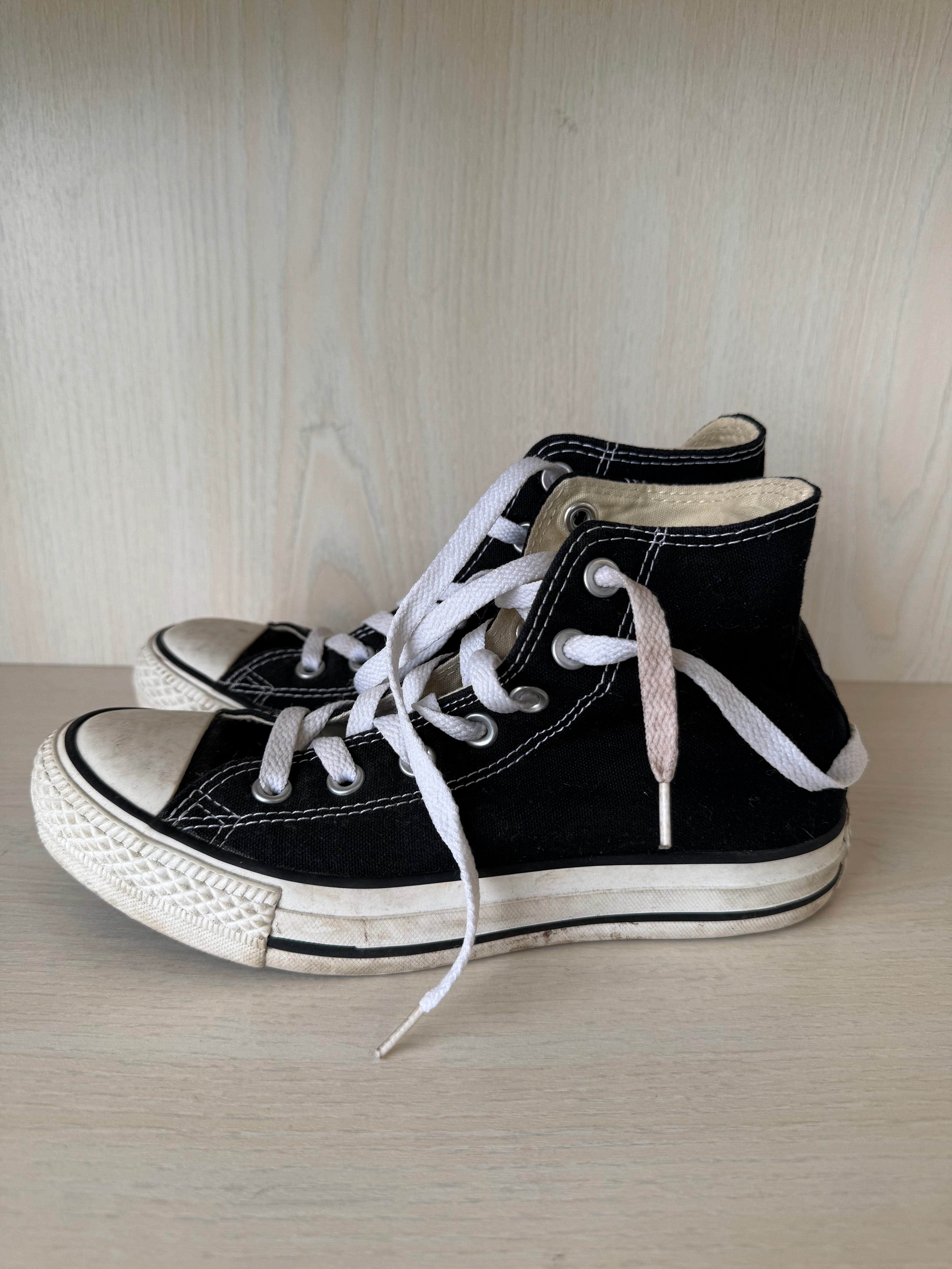 Converse Chuck Taylor High-Top Schwarz – Größe US 4,5 / EU 36 – Gebraucht