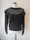 Twinset ACTITUDE Sweater – Wool Blend, Black, Size M, Good Condition