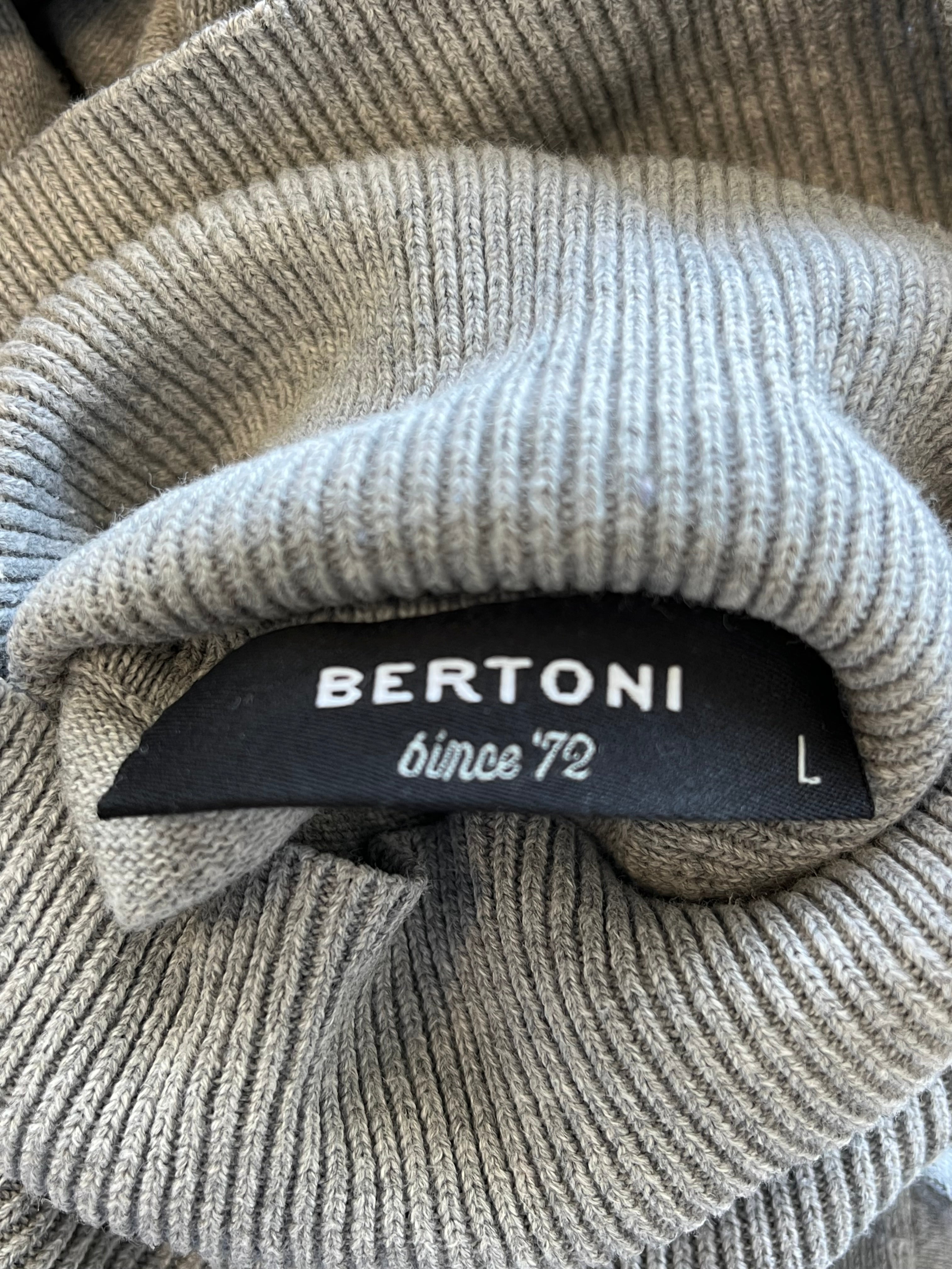Bertoni Rollkragenpullover Grau Größe L – Sehr guter Zustand