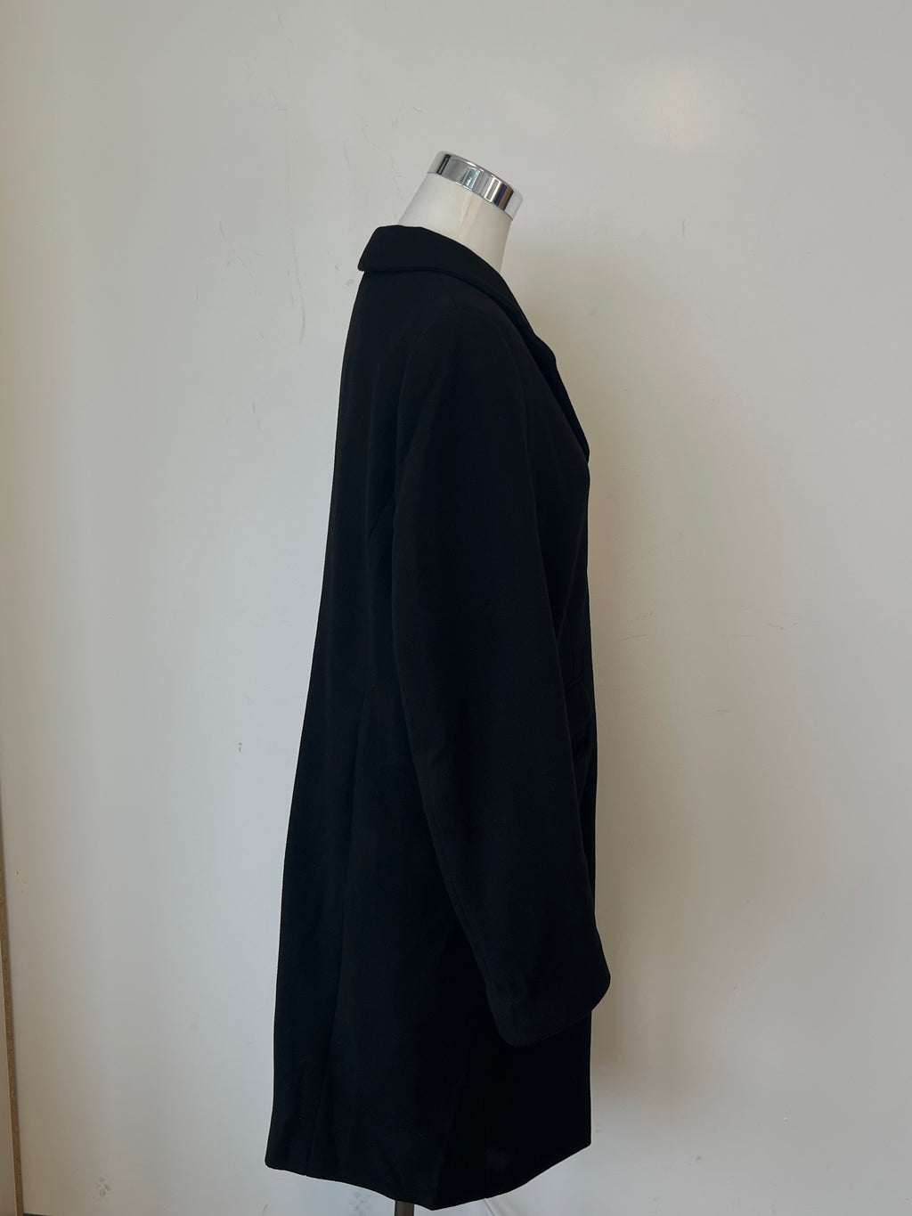 The Newhouse Classic Flauschi Damenmantel Schwarz Wolle Kaschmir Gr. 42 Sehr Gut