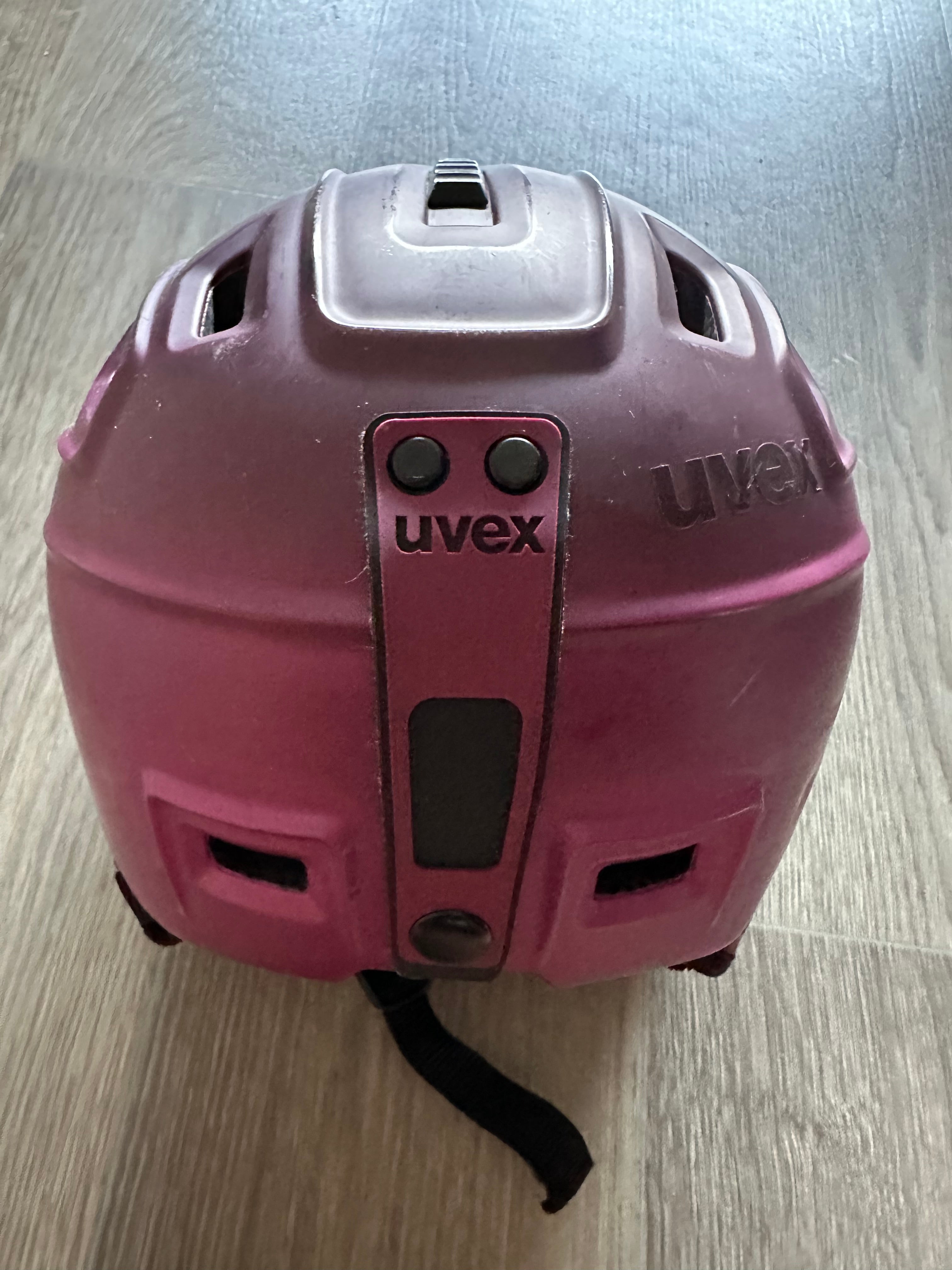Uvex ski/snowboard helmet S 51-55 cm, burgundy, very good condition