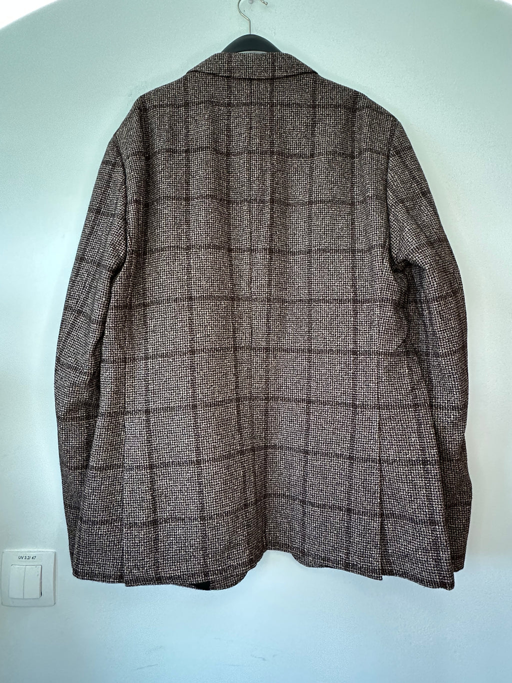 JOOP! Slim Fit Wool Blazer – Brown Plaid – Size 54 – Like New