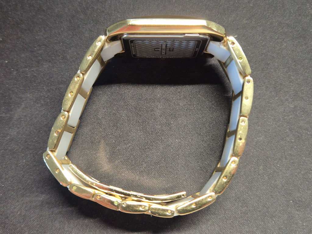 Jacques Lemans Dublin Ceramic 34mm Weiß/Gold – Guter Zustand