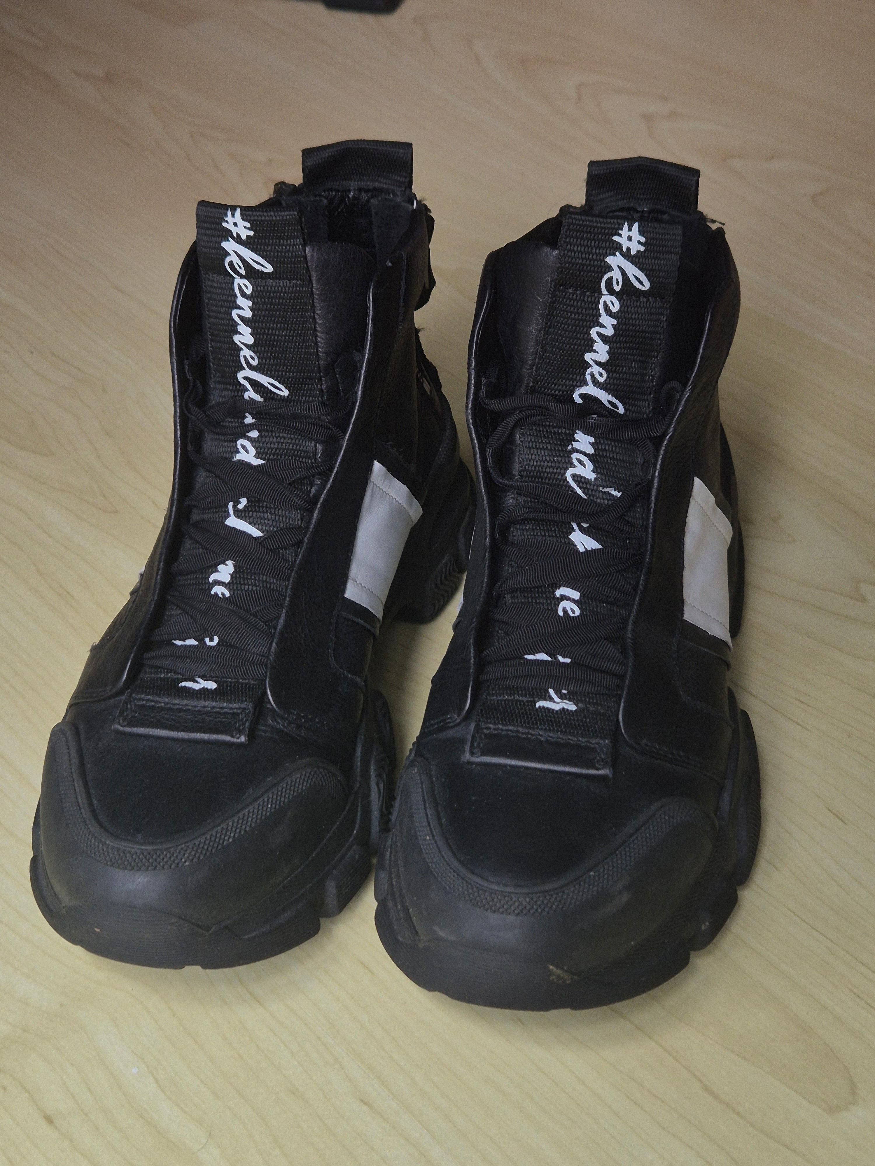 Kennel & Schmenger Leder Chunky Sneaker Boots EU 37,5 – Schwarz/Weiß, Gut