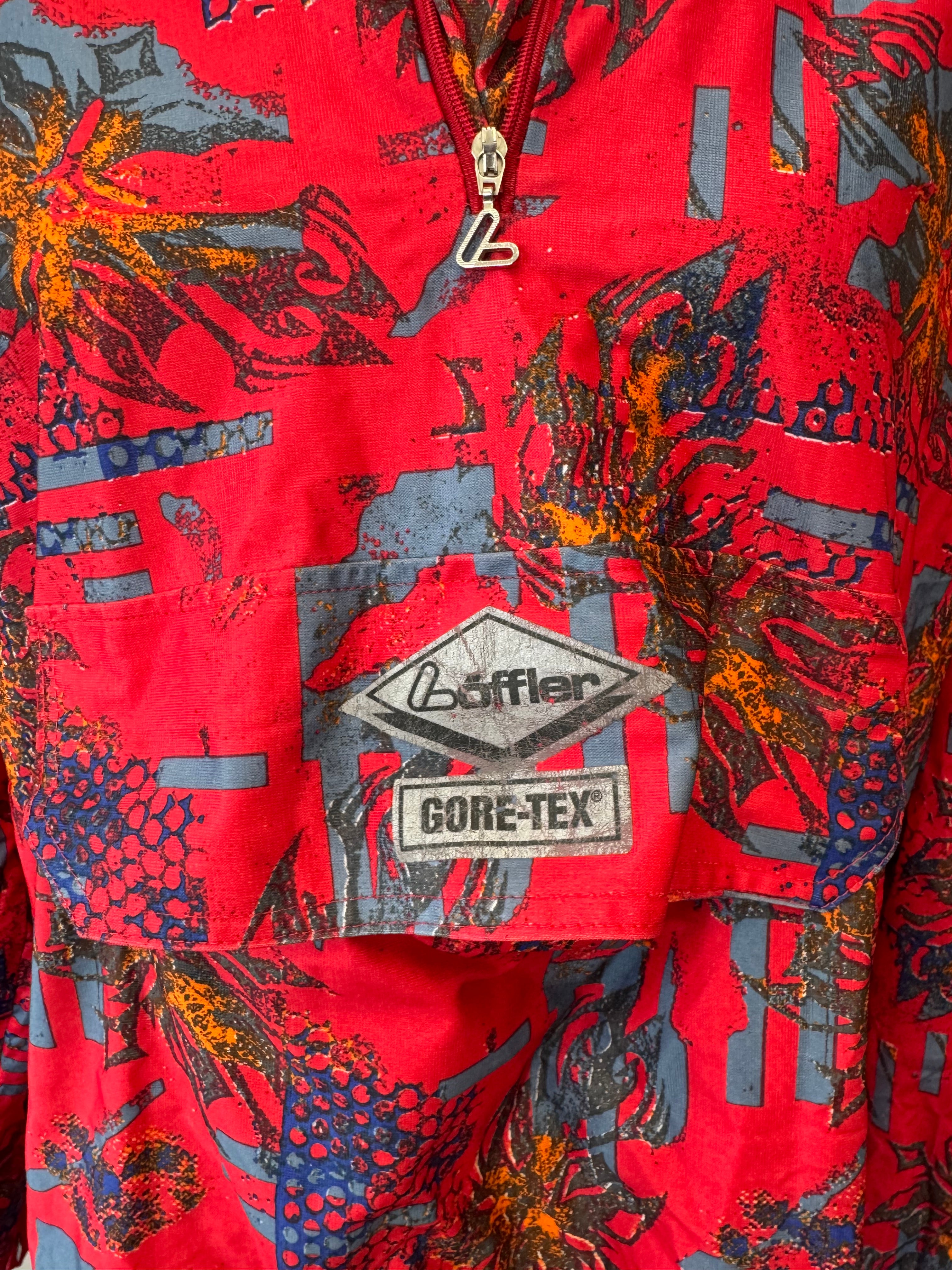 Böffler Gore-Tex Tropical Anorak Jacke, M, Rot, Vintage, Guter Zustand