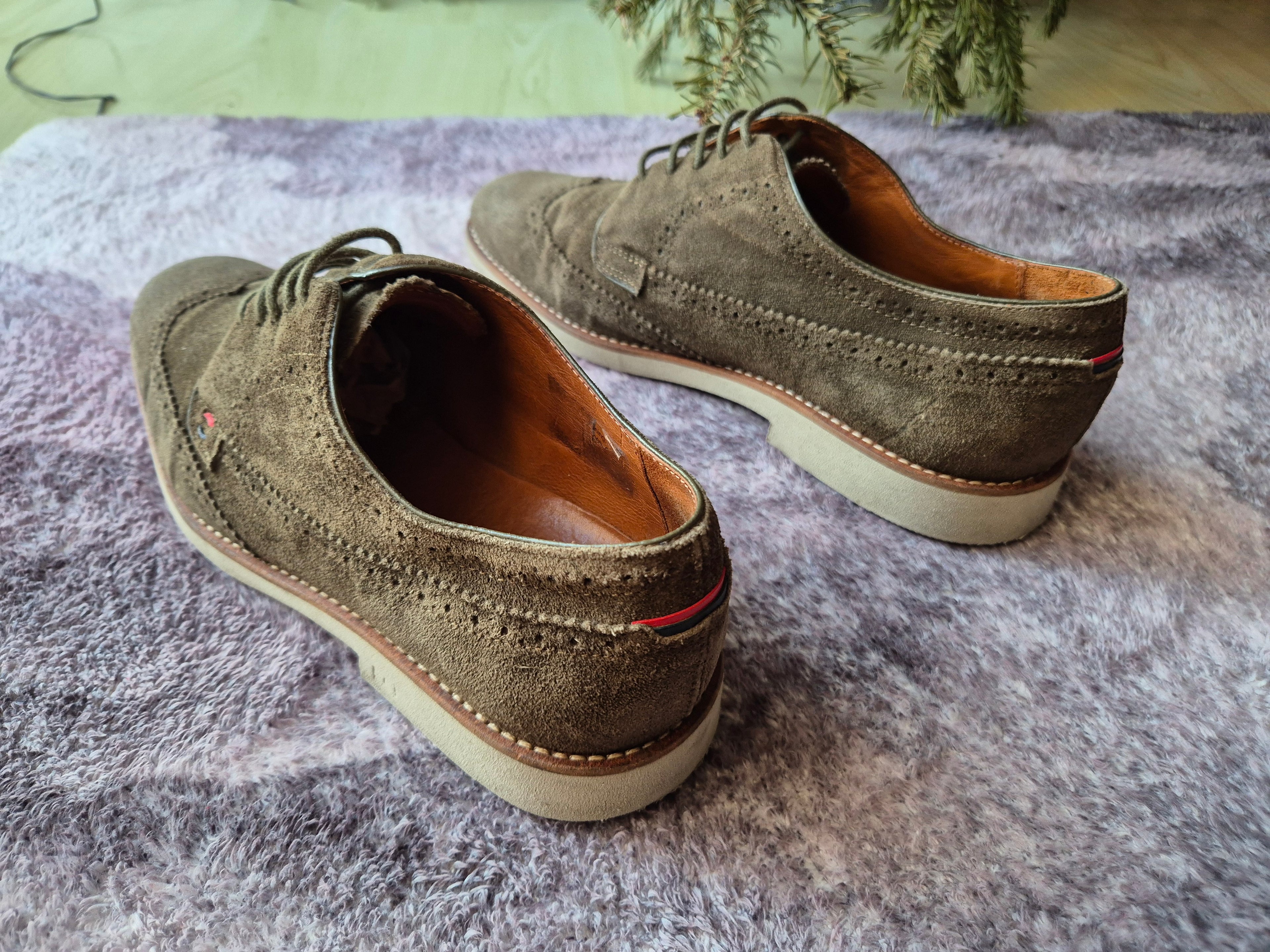 Tommy Hilfiger Suede Derby Shoes | EU 43 Brown | Good Condition