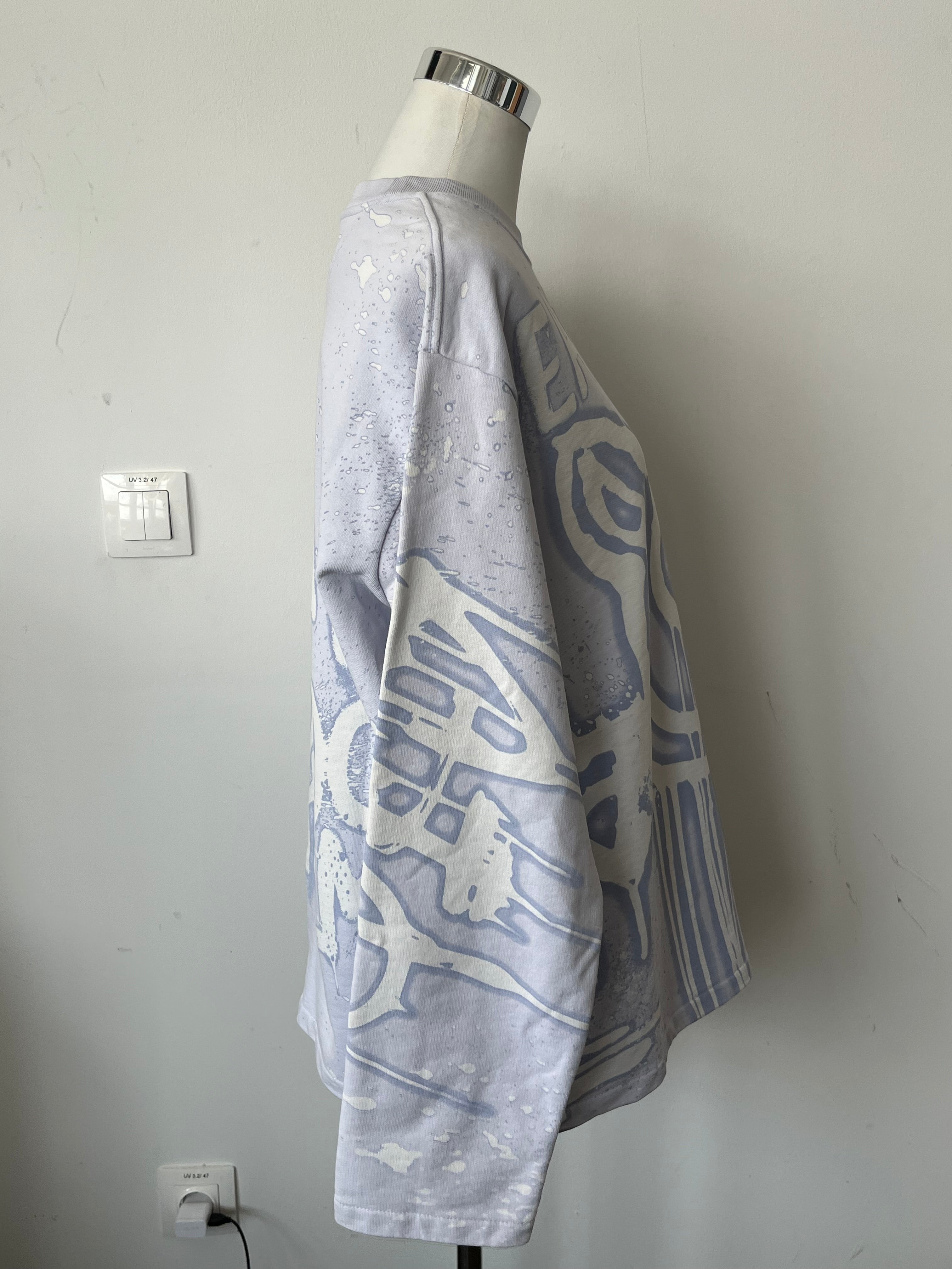 Acne Studios Beat Cat Sweatshirt XS Hellgrau Sehr Gut Oversize