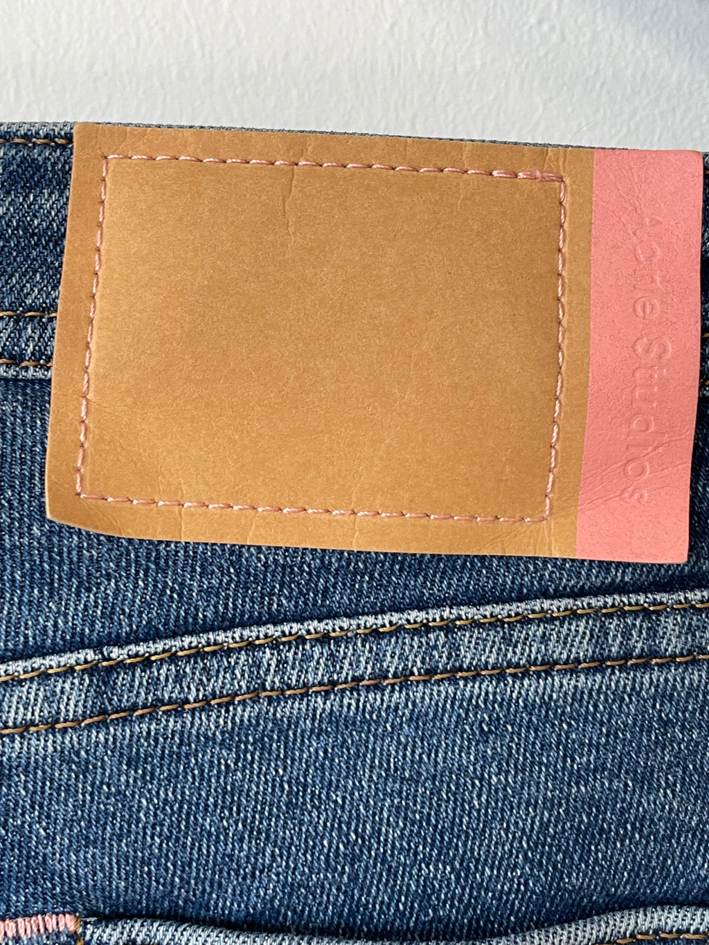 Acne Studios Blå Konst Peg Mid Blue Jeans 25x32 Damen High-Rise Sehr Gut