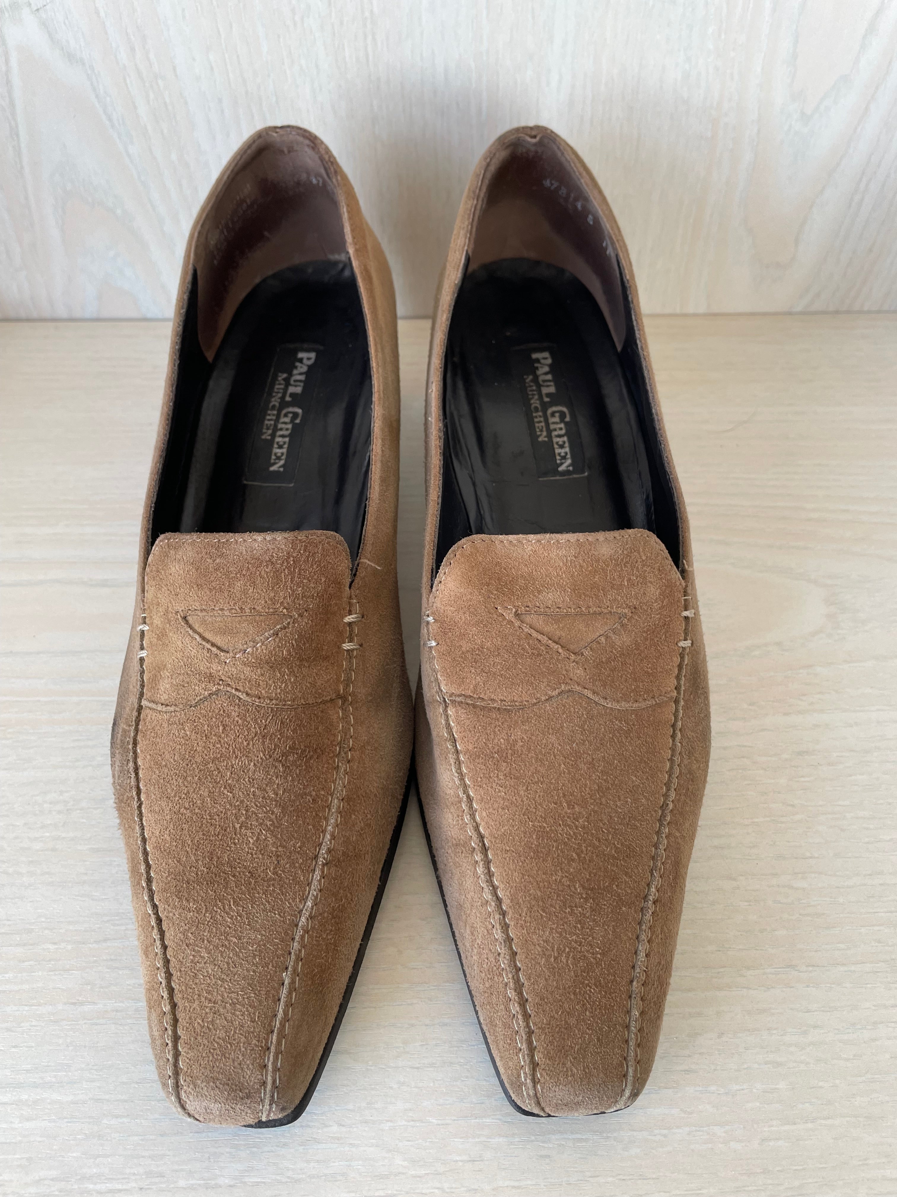 Paul Green Loafer – Wildleder, Braun, EU 38, Guter Zustand