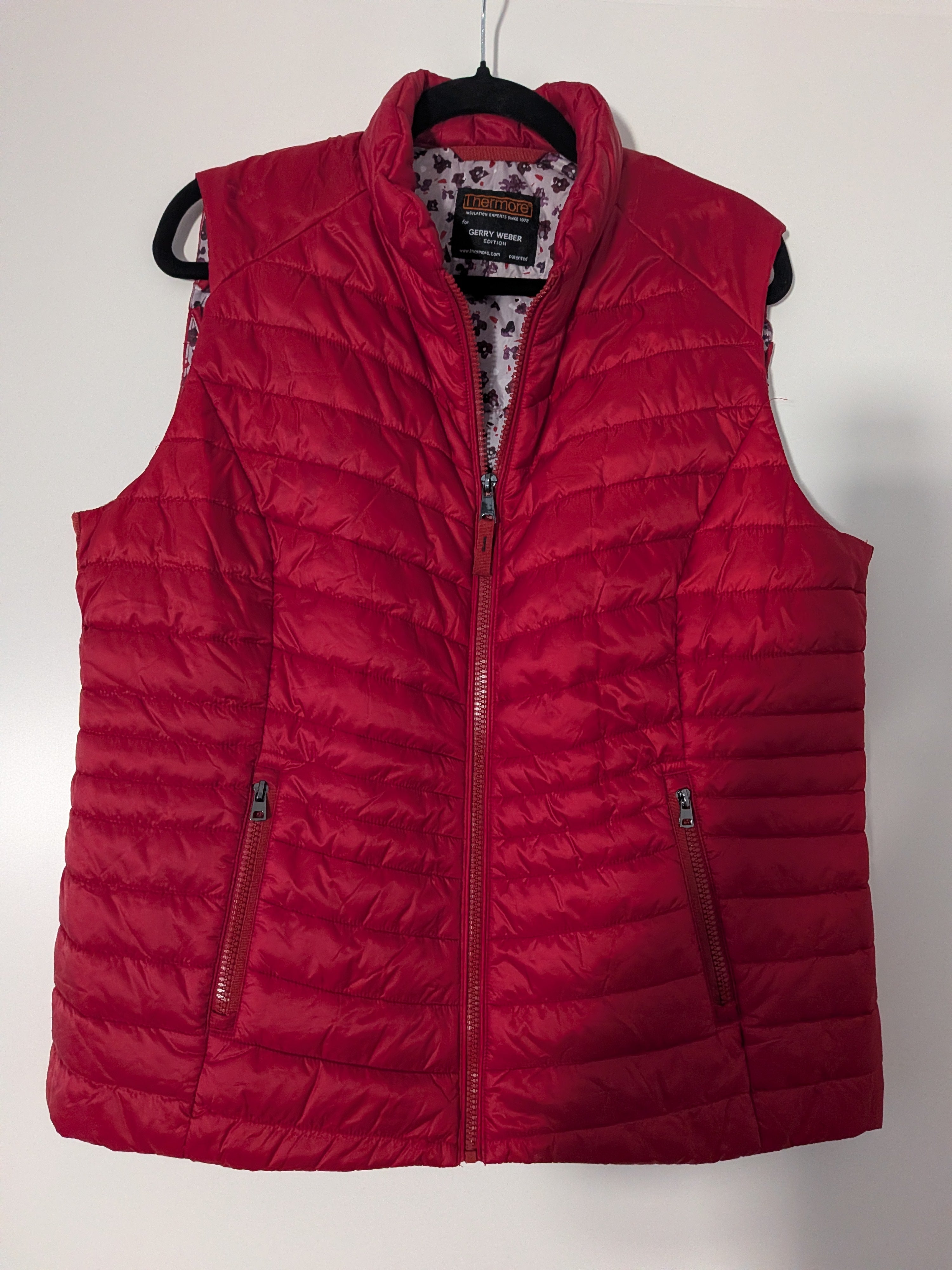 Gerry Weber Thermore Steppweste – Rot, Größe M, Sehr Gut