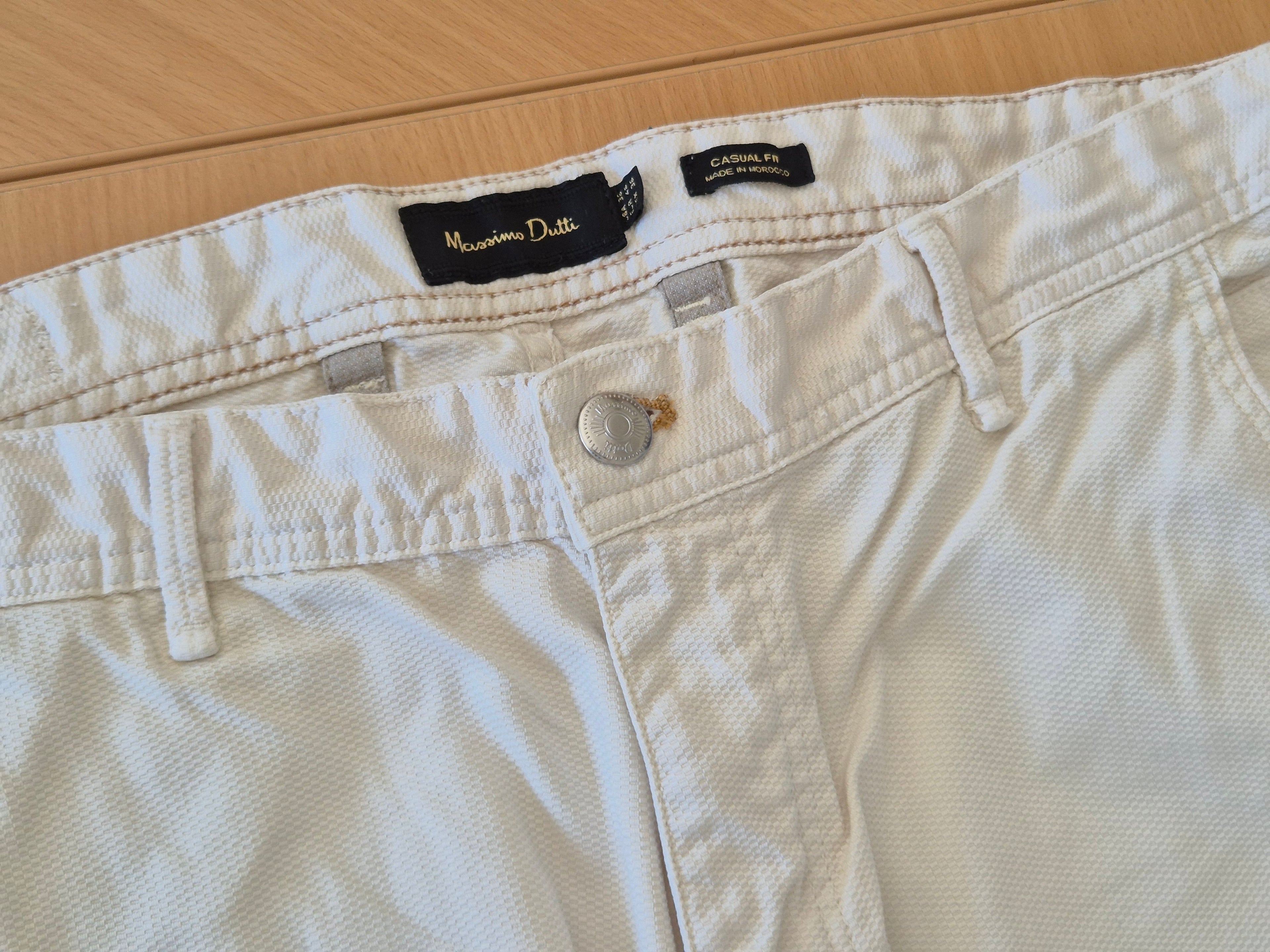 Massimo Dutti Casual Fit Chino, Weiß, Größe 46, Sehr guter Zustand