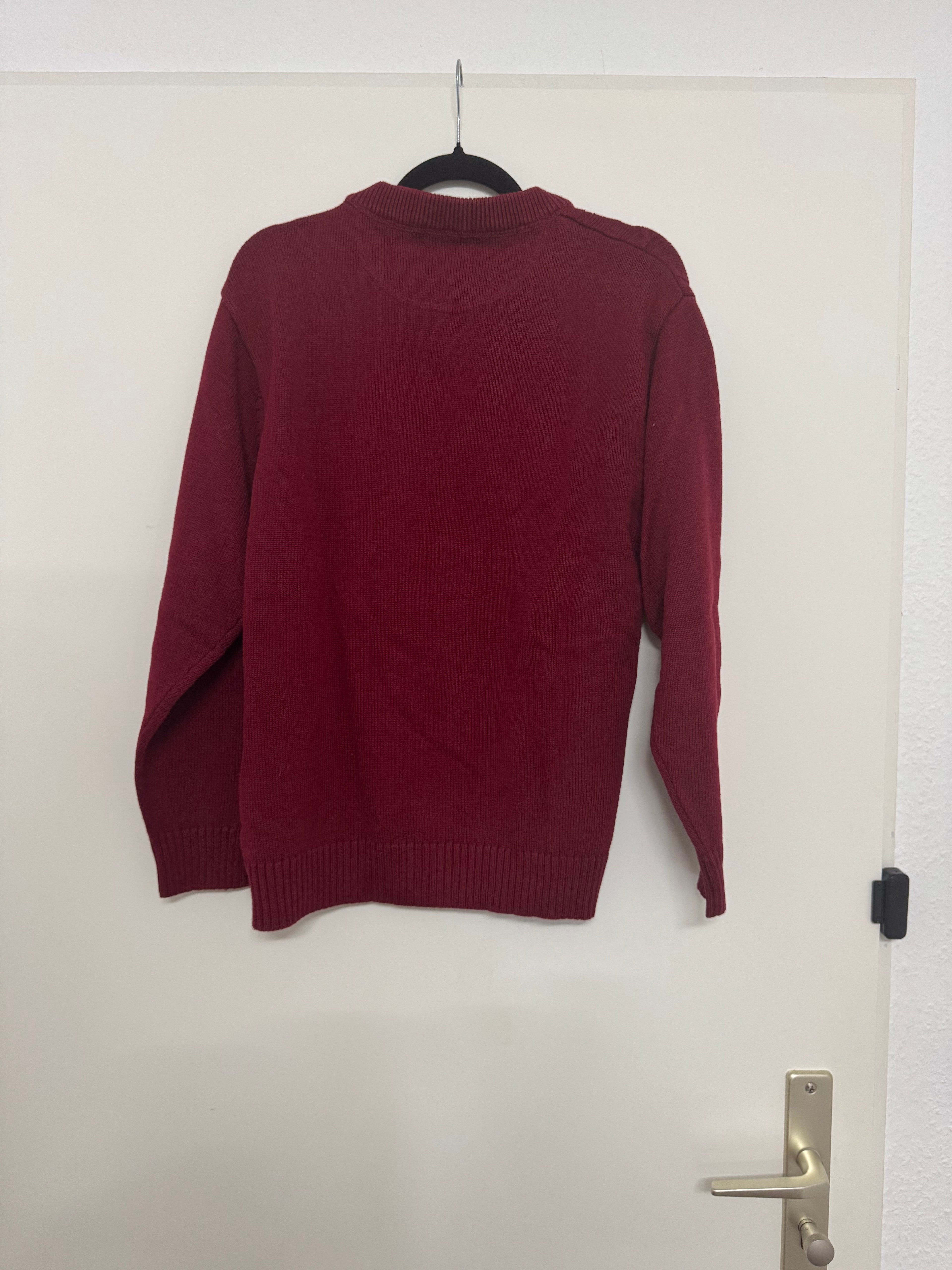 Polo Ralph Lauren Cable-Knit Pullover Rot Größe L Guter Zustand