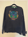 Kenzo Tiger Sweatshirt Black Large – Iconic Embroidered Crewneck, Normal Use