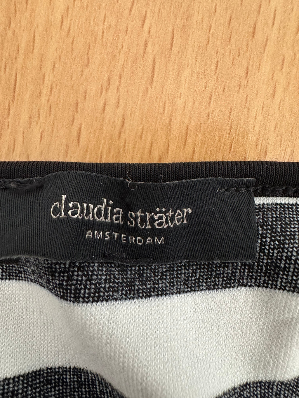 Claudia Sträter striped dress, black/white, size M, very good condition