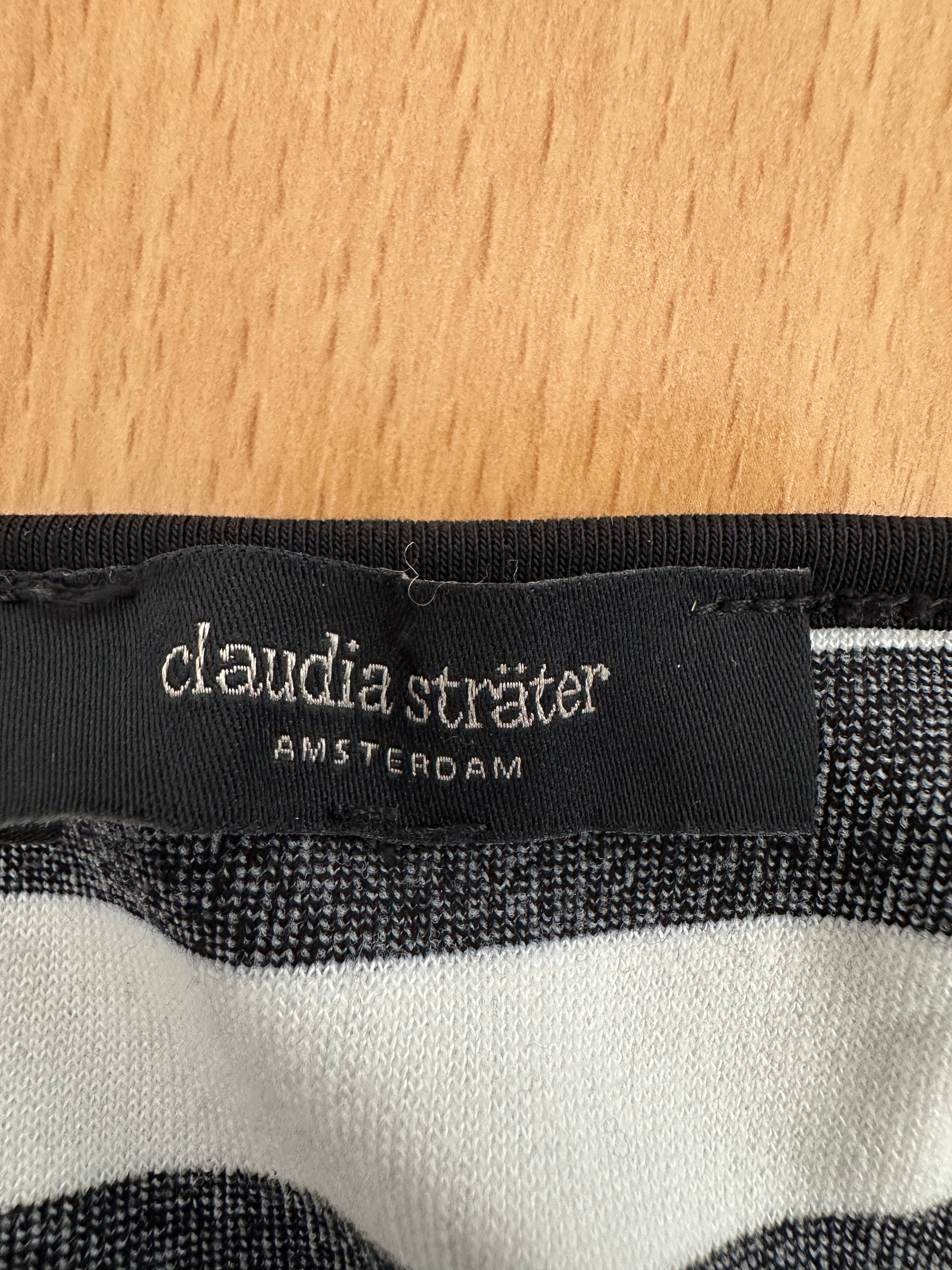 Claudia Sträter striped dress, black/white, size M, very good condition