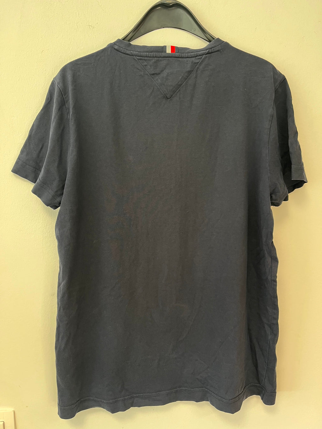 Tommy Hilfiger Organic Cotton Logo T-Shirt Navy Medium – Very Good