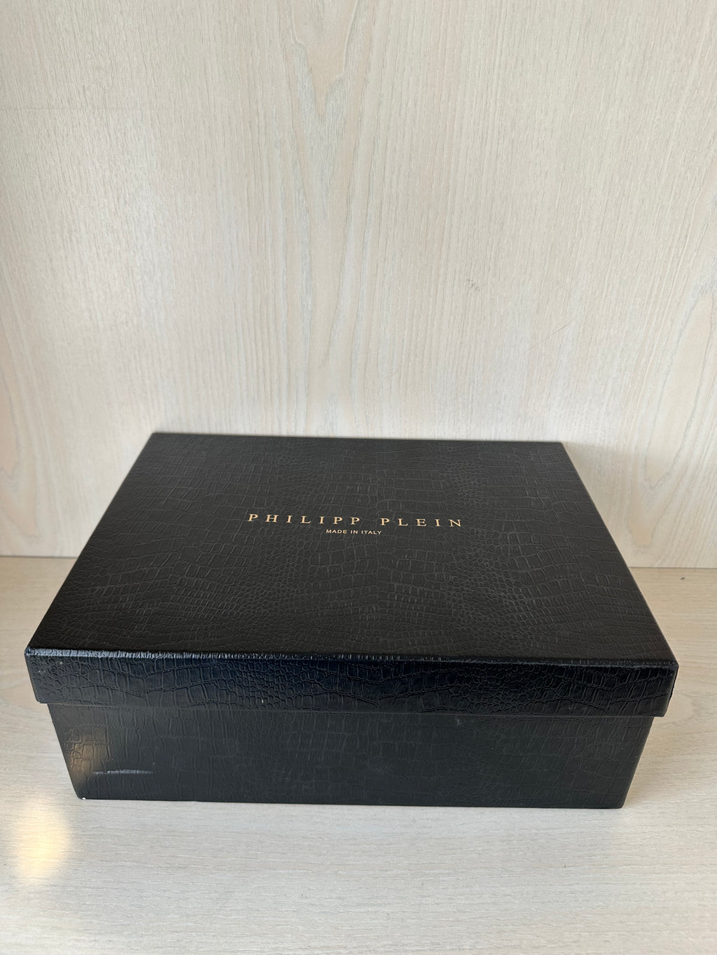 Philipp Plein Lo-Top Hexagon Leather Sneakers EU 38 Beige with Box