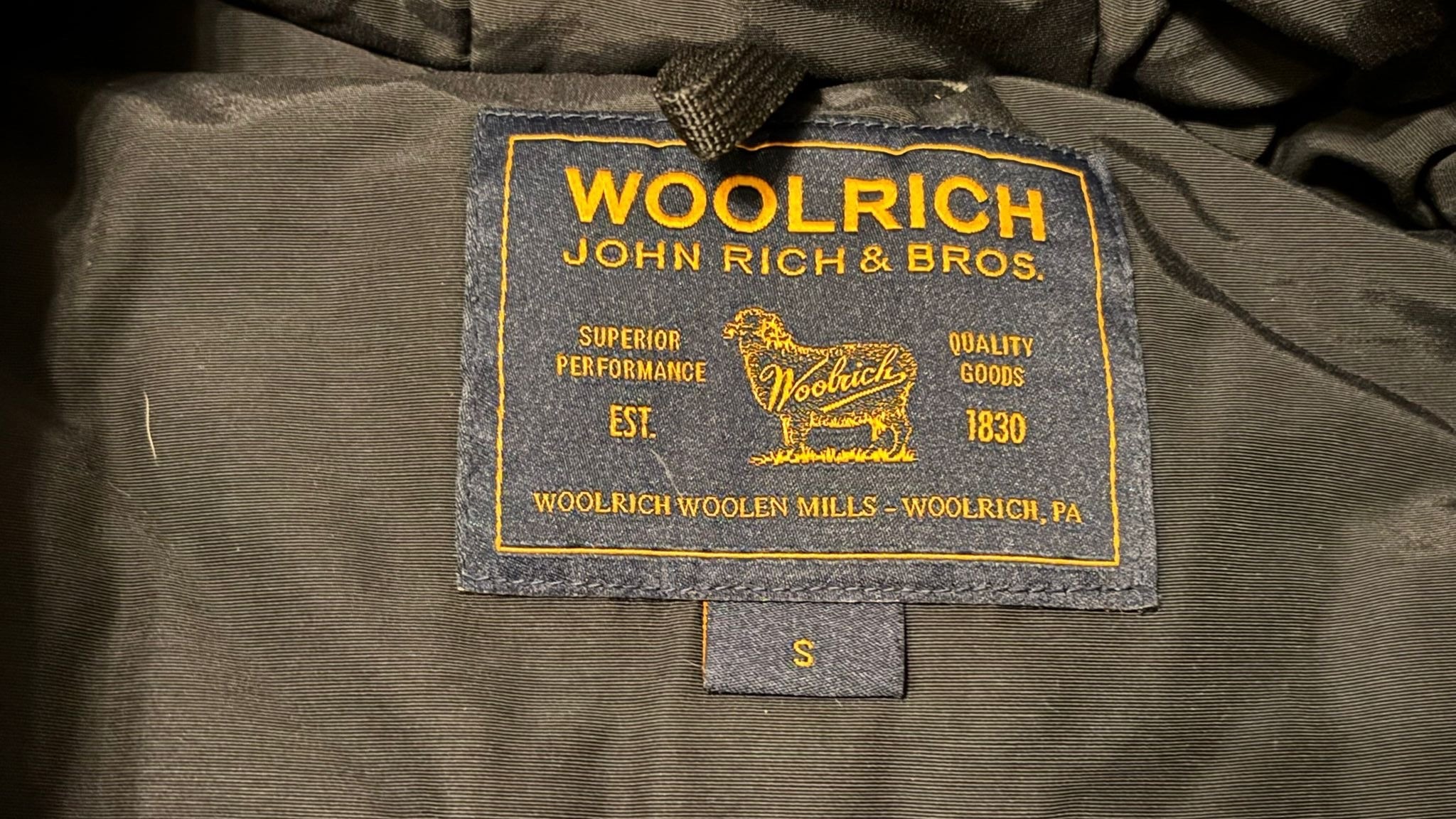 Woolrich Damen Arctic Parka M – Schwarz, Echtfell, Sehr gut