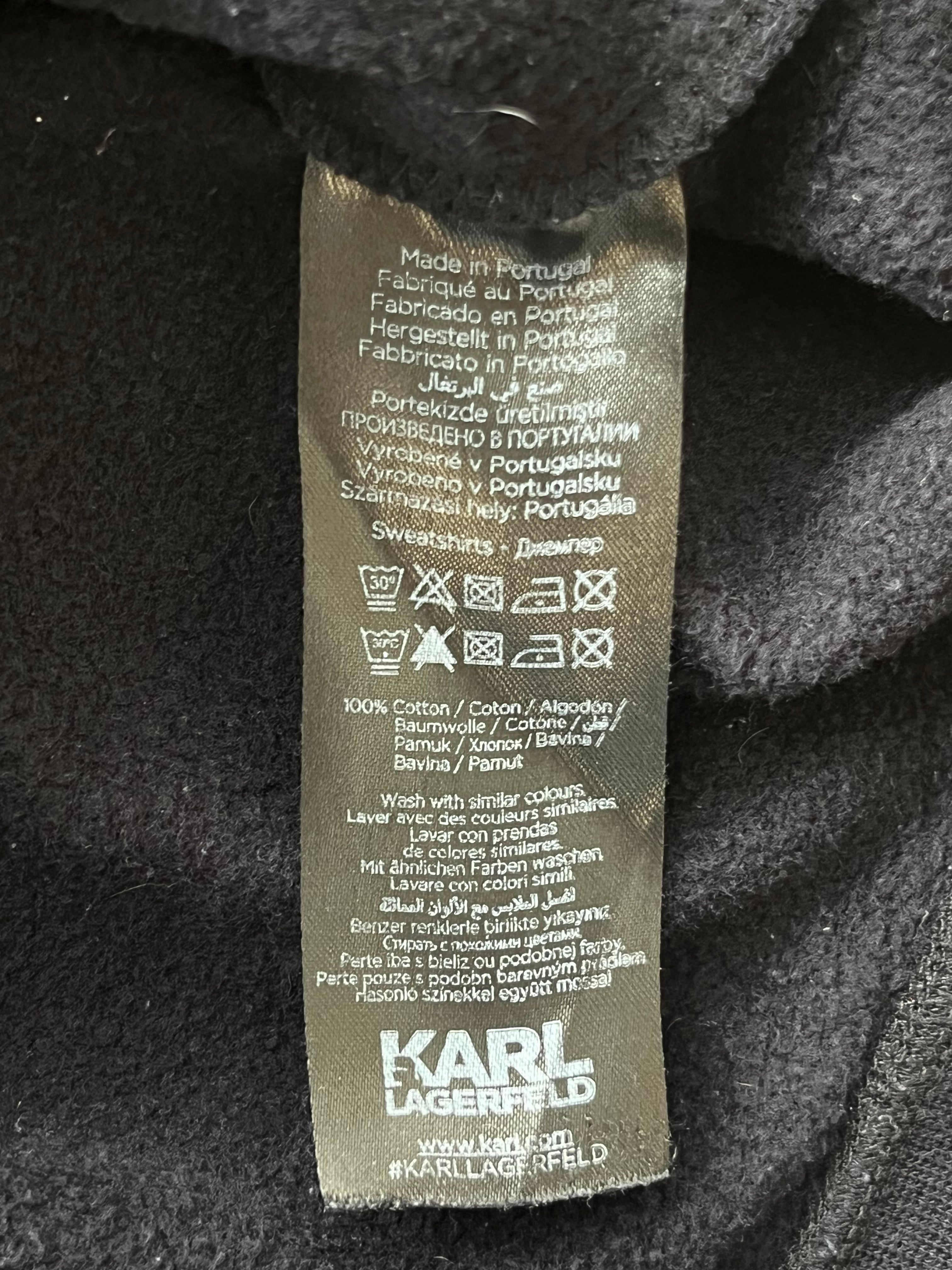 Karl Lagerfeld Ikonik Sweatshirt XXL – Schwarz, sehr guter Zustand