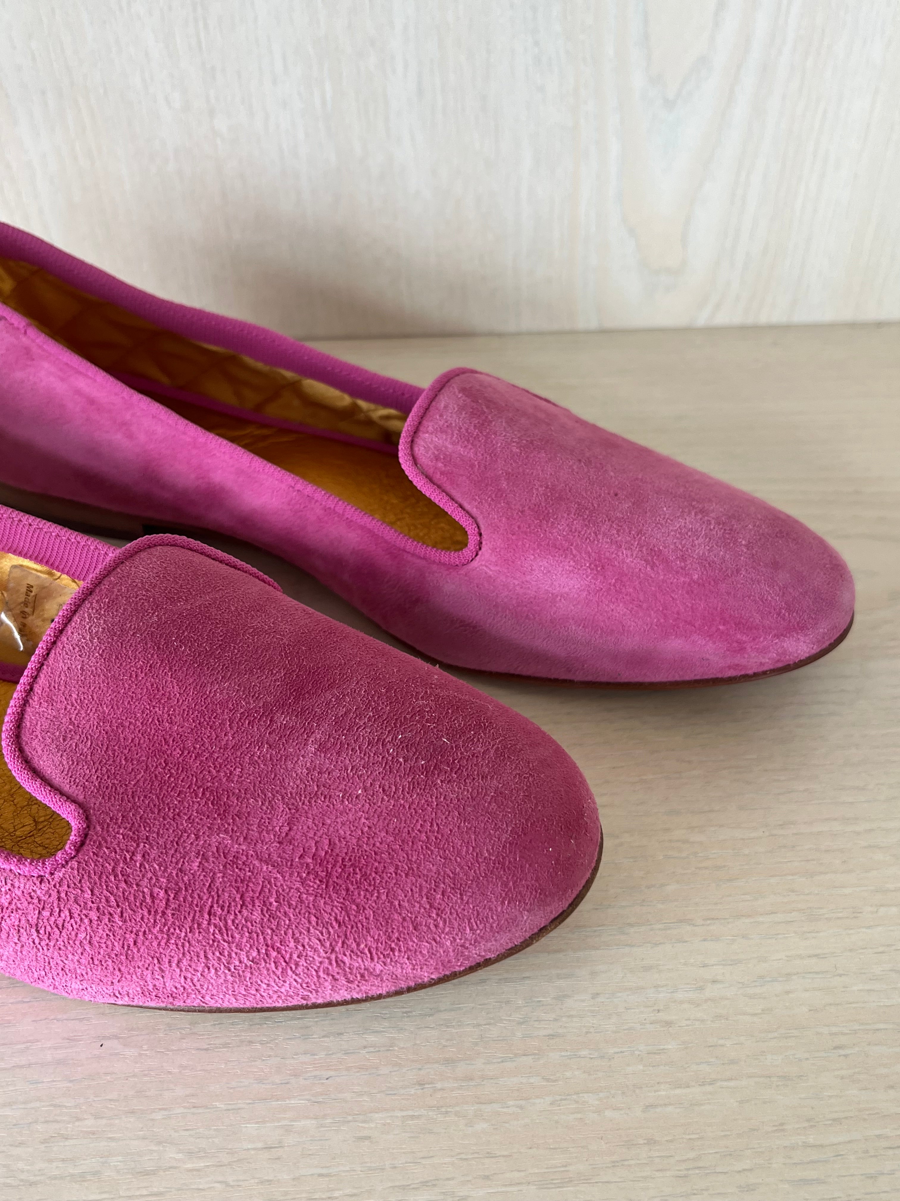 Florens pink suede ballet flats, EU 39, good condition