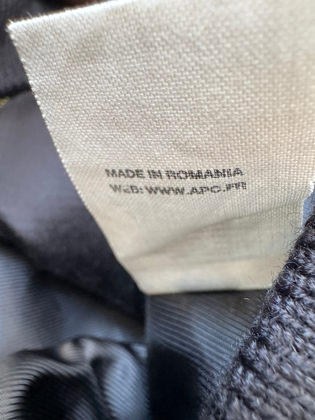 A.P.C. Louis W. Bomberjacke Lederärmel, Schwarz, Gr. L, Sehr Gut