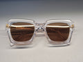 Kador Kallima Glamour Sonnenbrille klar/gold, Gr. 52x27 145, sehr guter Zustand
