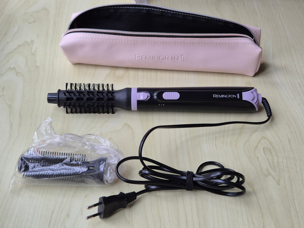 Remington Rotierende Warmluftbürste + 2 Aufsätze & Tasche – sehr guter Zustand