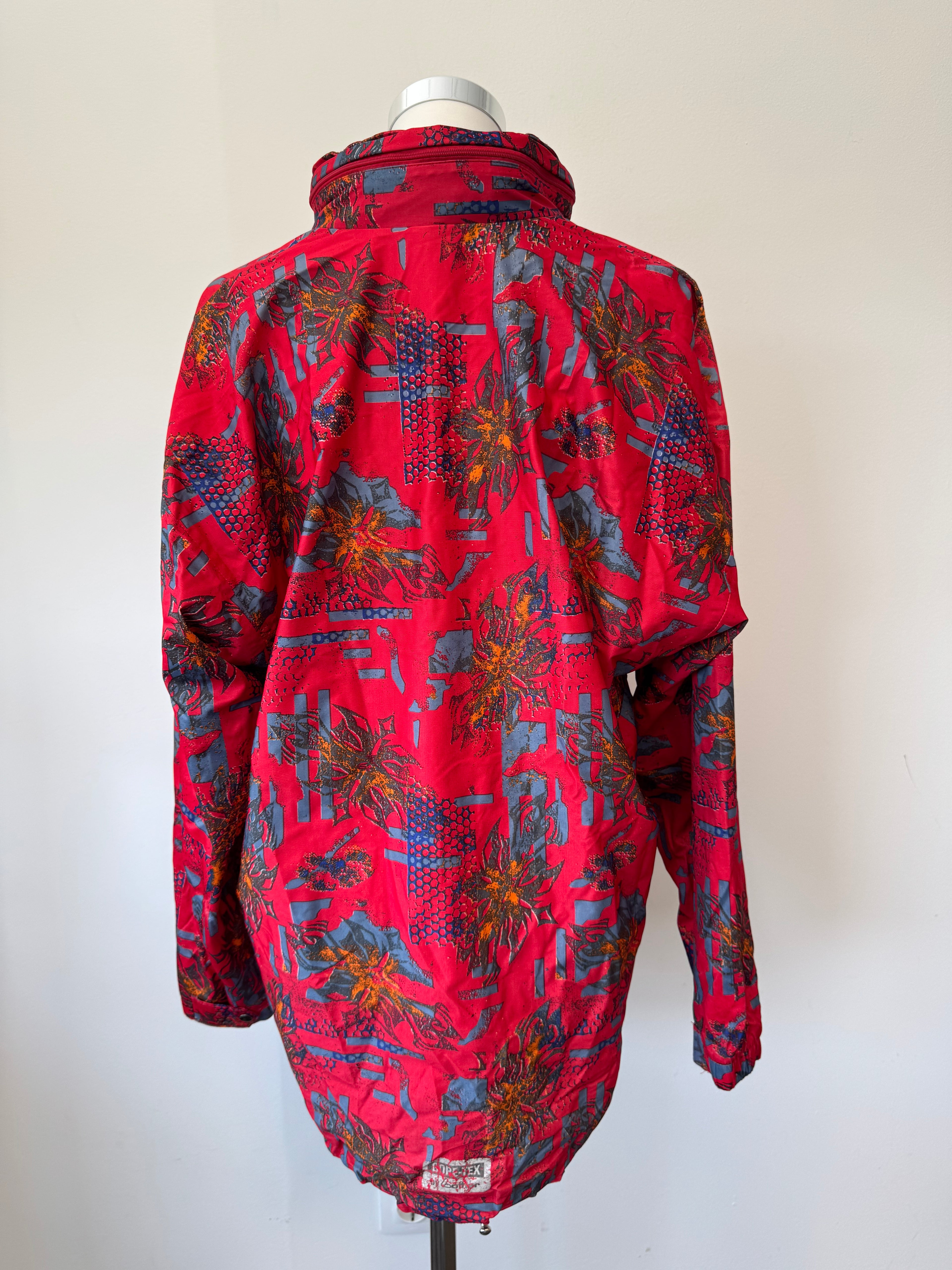 Böffler Gore-Tex Tropical Anorak Jacke, M, Rot, Vintage, Guter Zustand