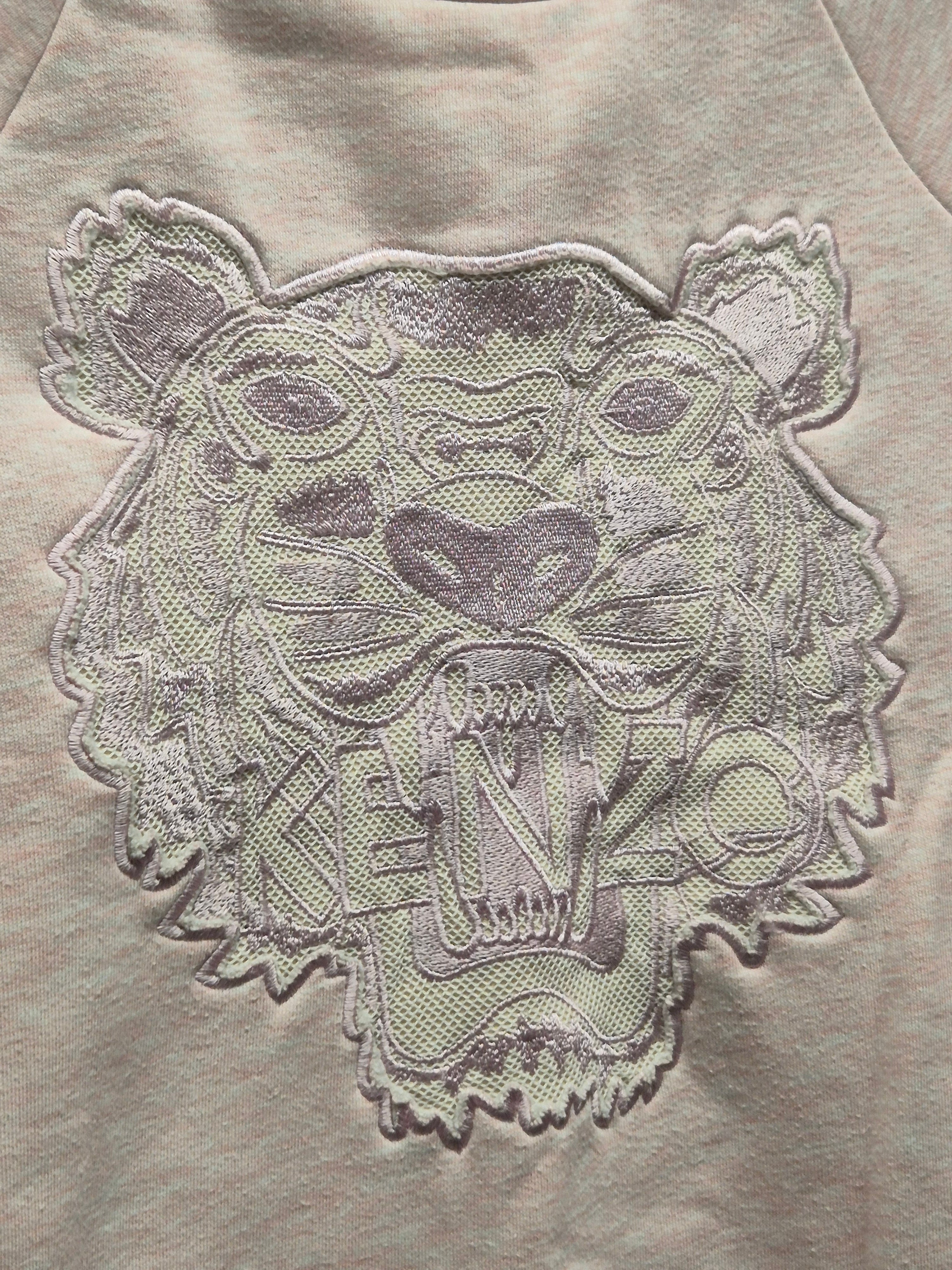 Kenzo Tiger Sweatshirt S – hellrosa, guter Zustand