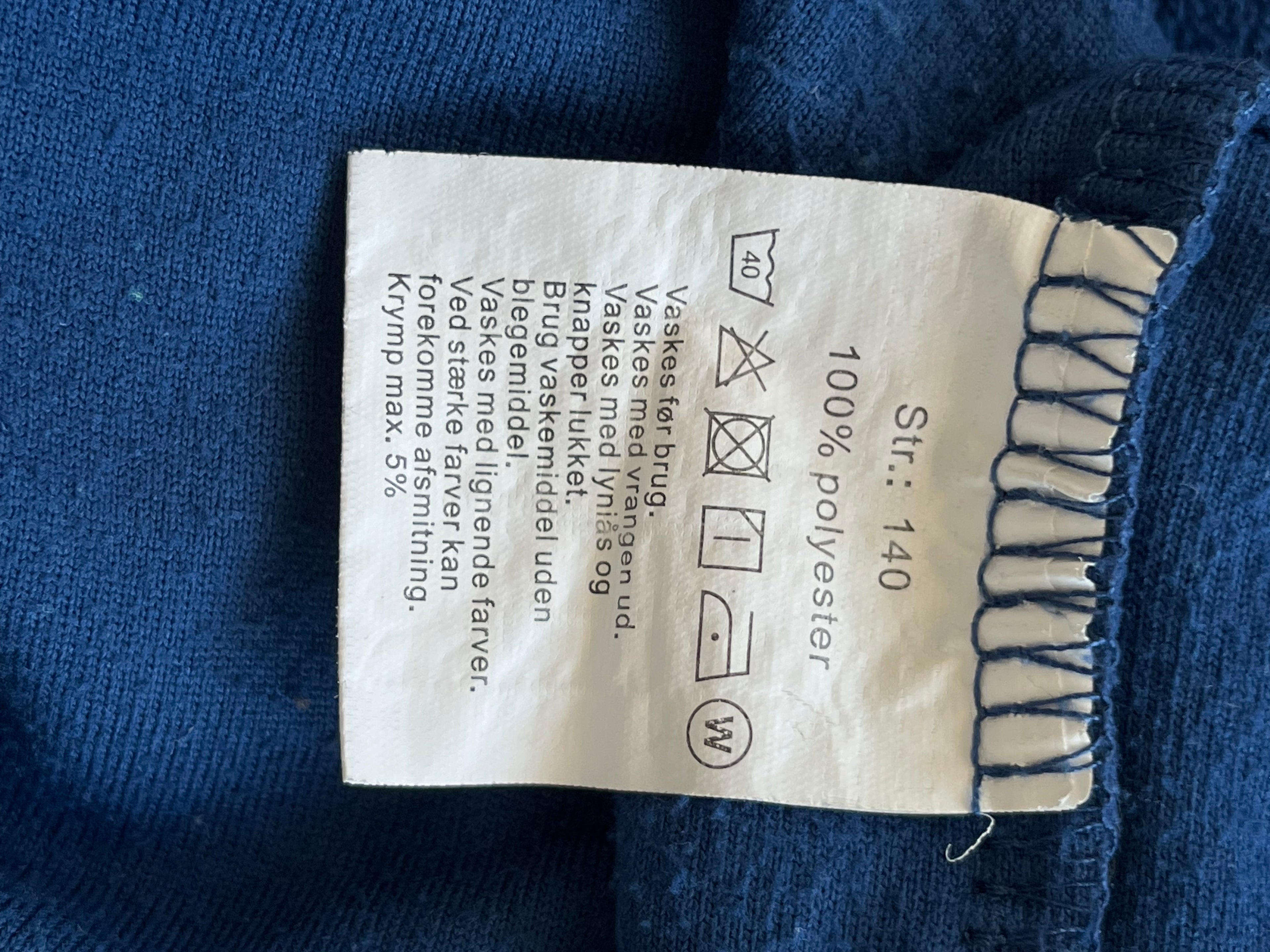 Kinder ALPINE Half-Zip Fleecejacke 140 Blau/Neon Grün – guter Zustand