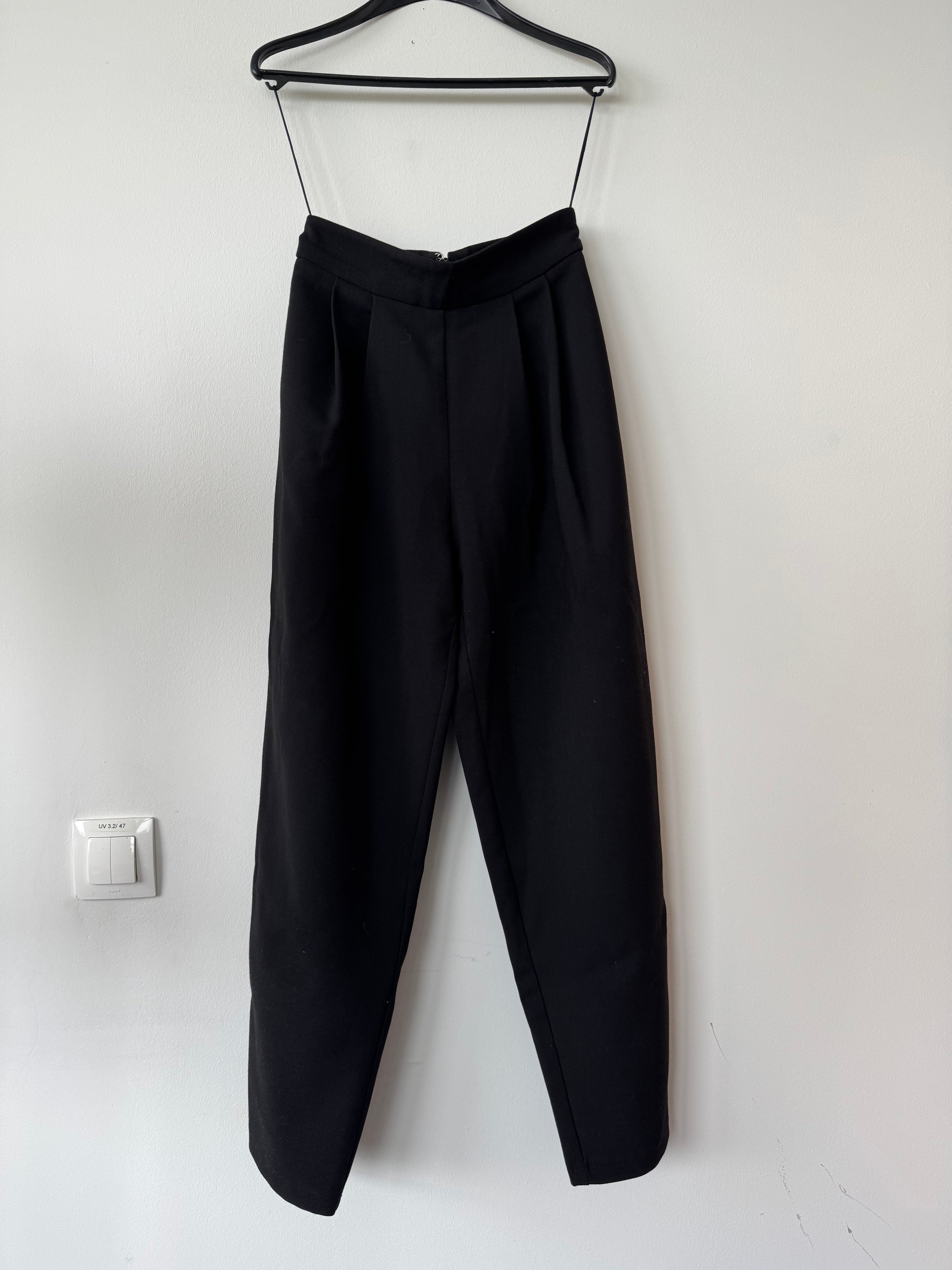 Cloche Blazer and Trouser Set Black Wool Size Not Specified Very Good Condition