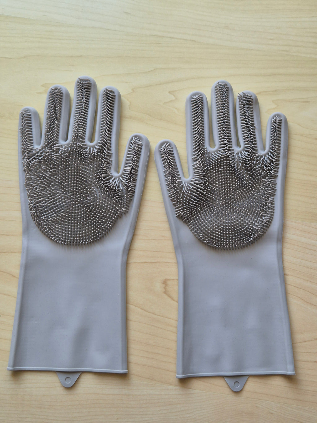 LHOME Magic Silicone Dishwashing Gloves Gray One Size – Very Good