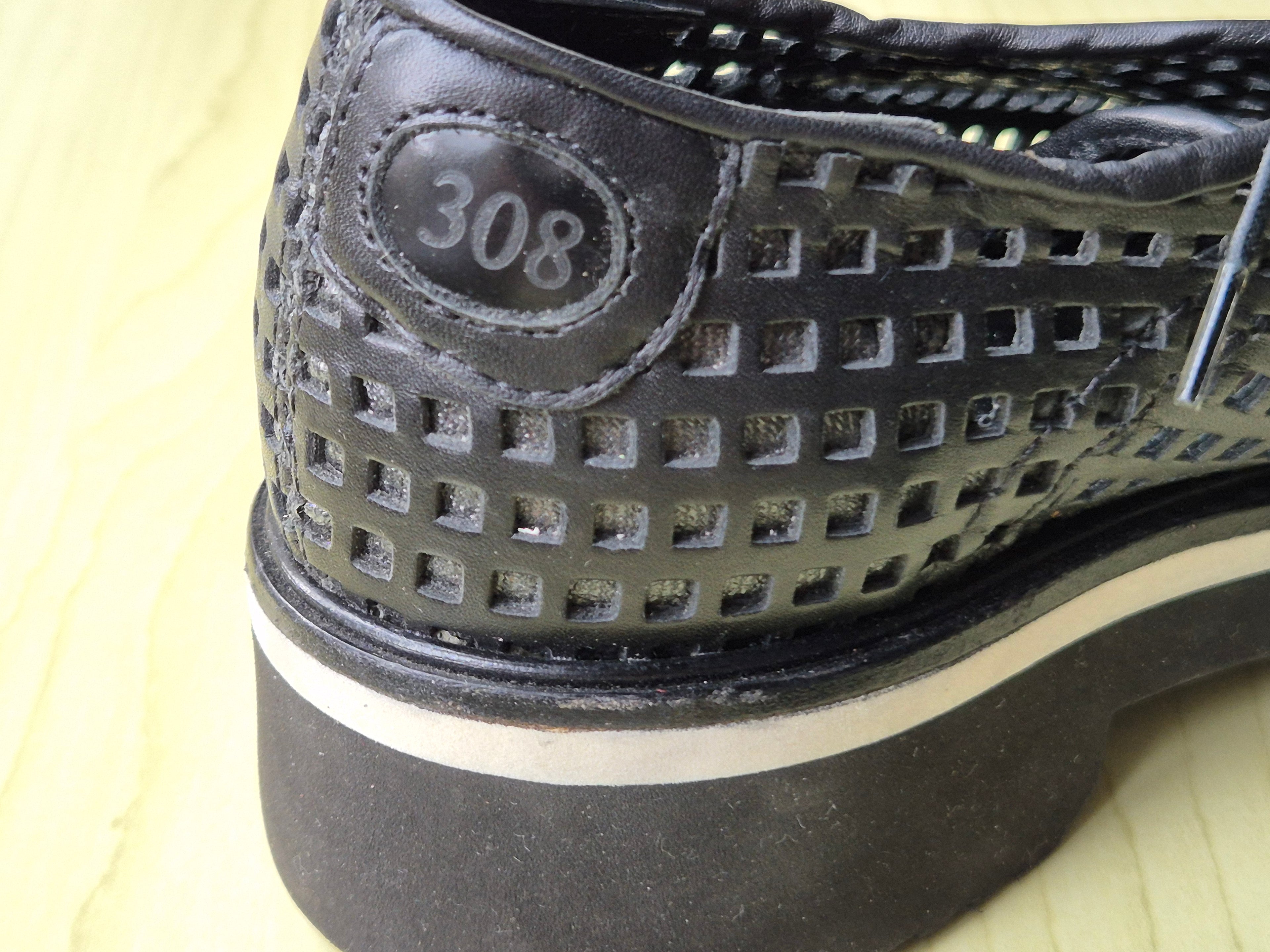 Paciotti 308 Madison Leather Shoes Black Size 36 Very Good Condition