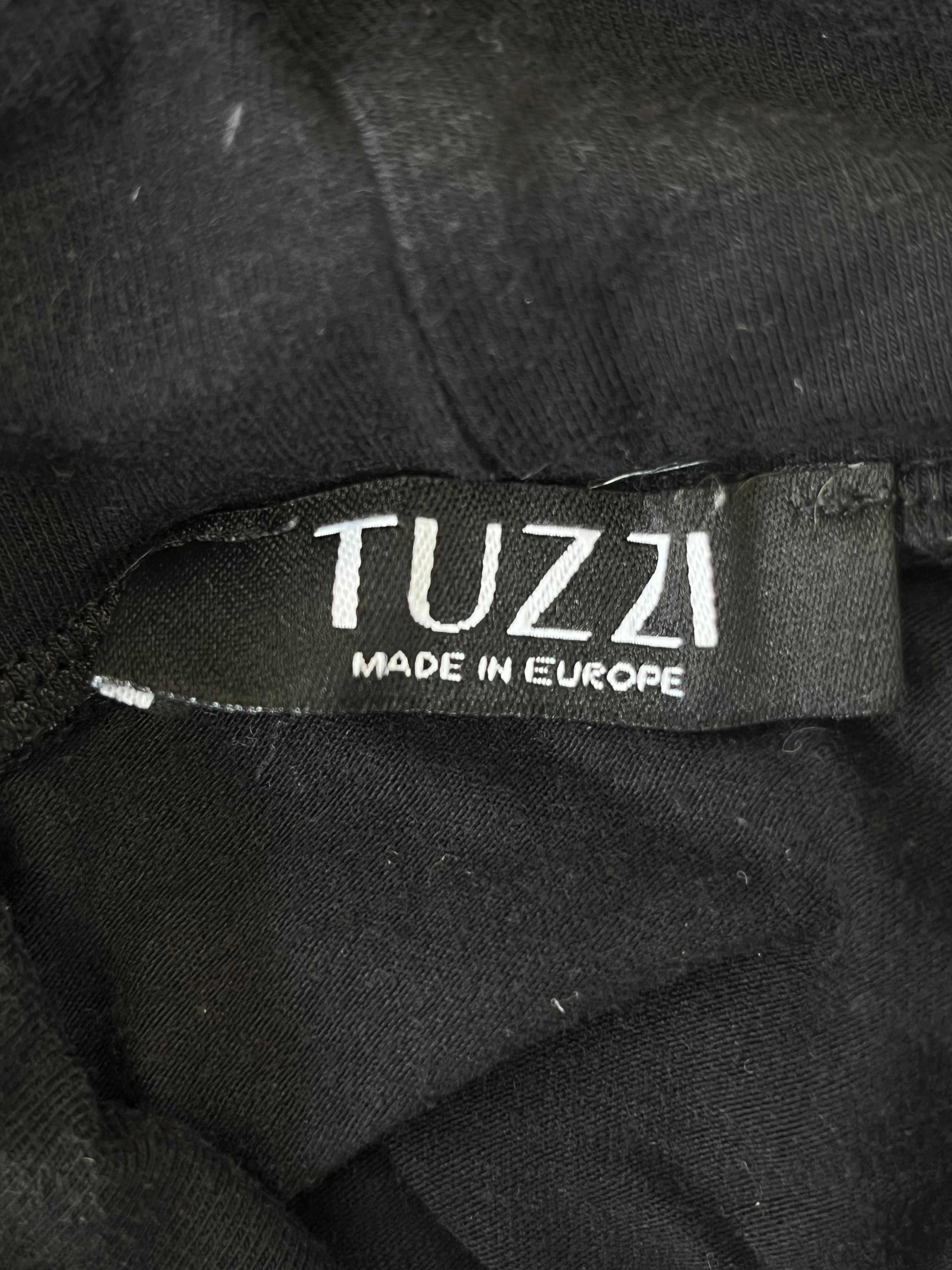 TUZZI Damen Rollkragen Langarmshirt Schwarz EU 42 Baumwolle/Modal Guter Zustand