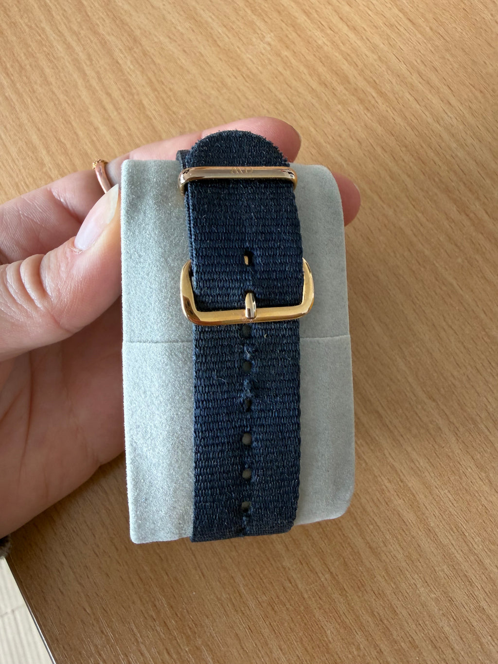 Daniel Wellington Classic Bayswater 40mm – Roségold, Navy NATO, guter Zustand