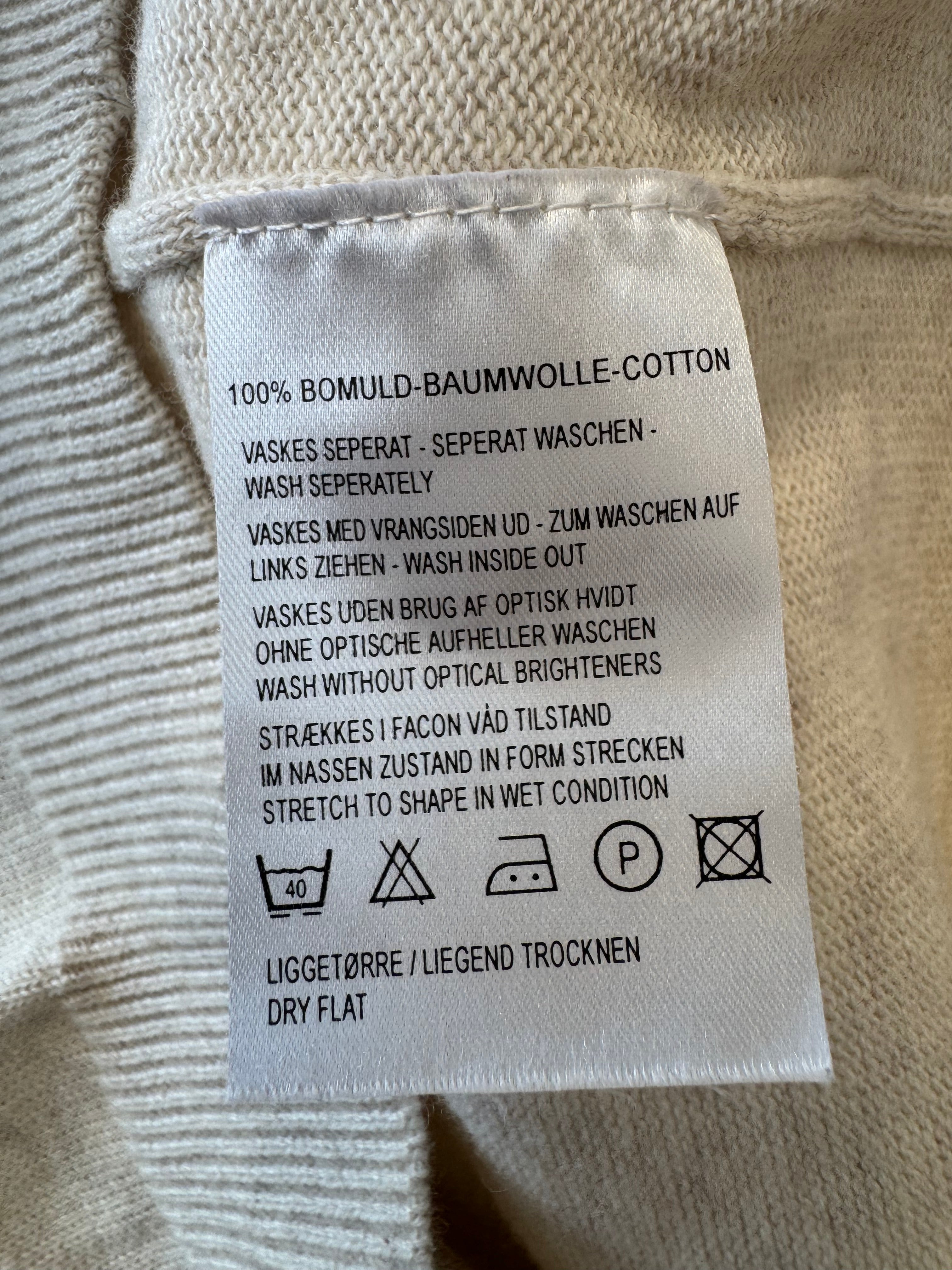 Valiente Women's Sleeveless V-Neck Sweater Vest Beige Size 38 M Cotton-Cashmere