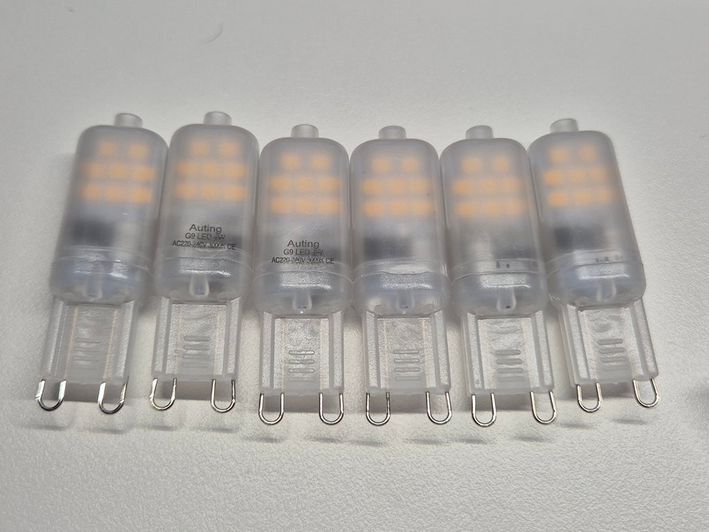 6x Auting G9 LED Lampe | 4W | 3000K Warmweiß | Gut | OVP