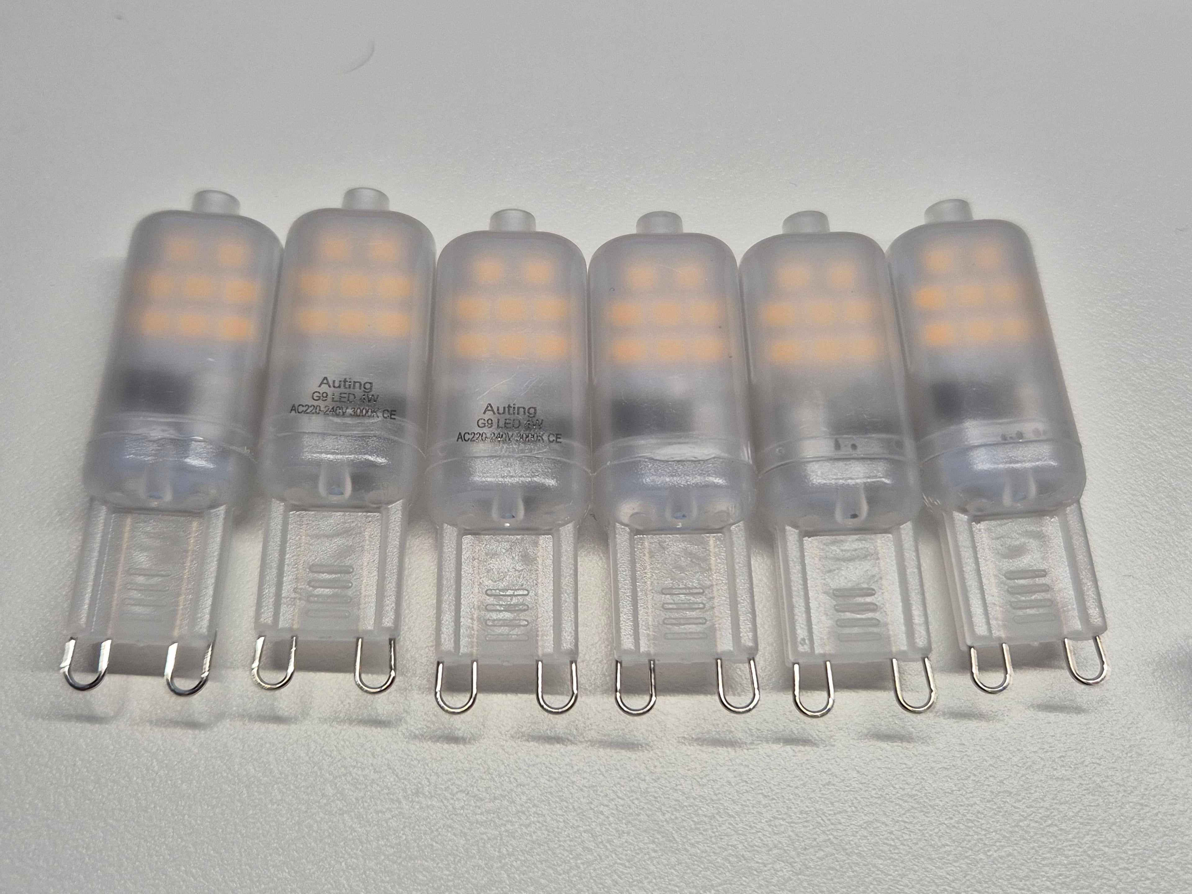6x Auting G9 LED Lampe | 4W | 3000K Warmweiß | Gut | OVP