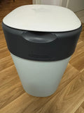 Tommee Tippee Twist & Click Nappy Bin, White, Medium, Very Good Condition