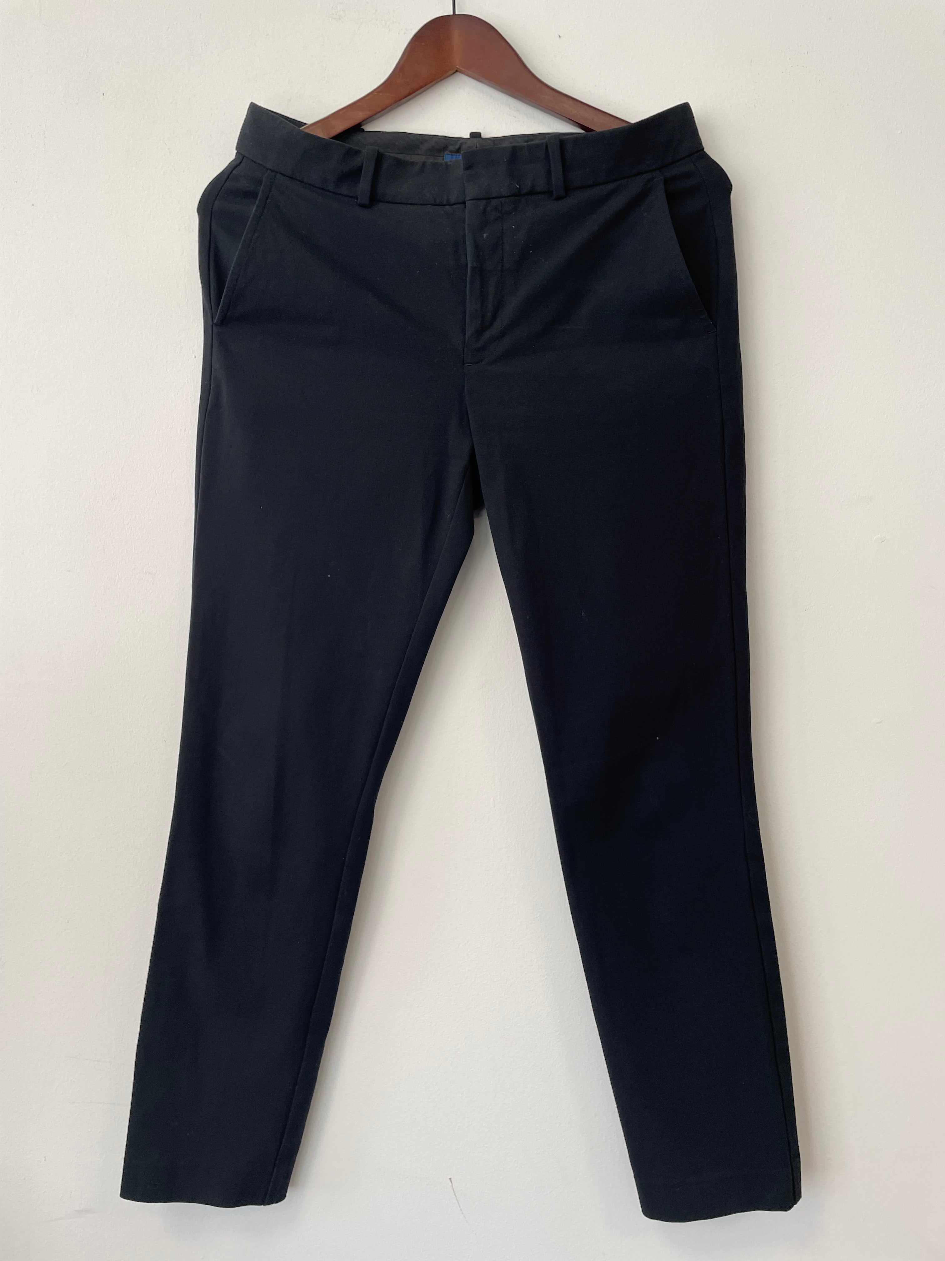 Polo Ralph Lauren Damen Hose Schwarz Gr. 4 Woll-Seide Sehr Gut