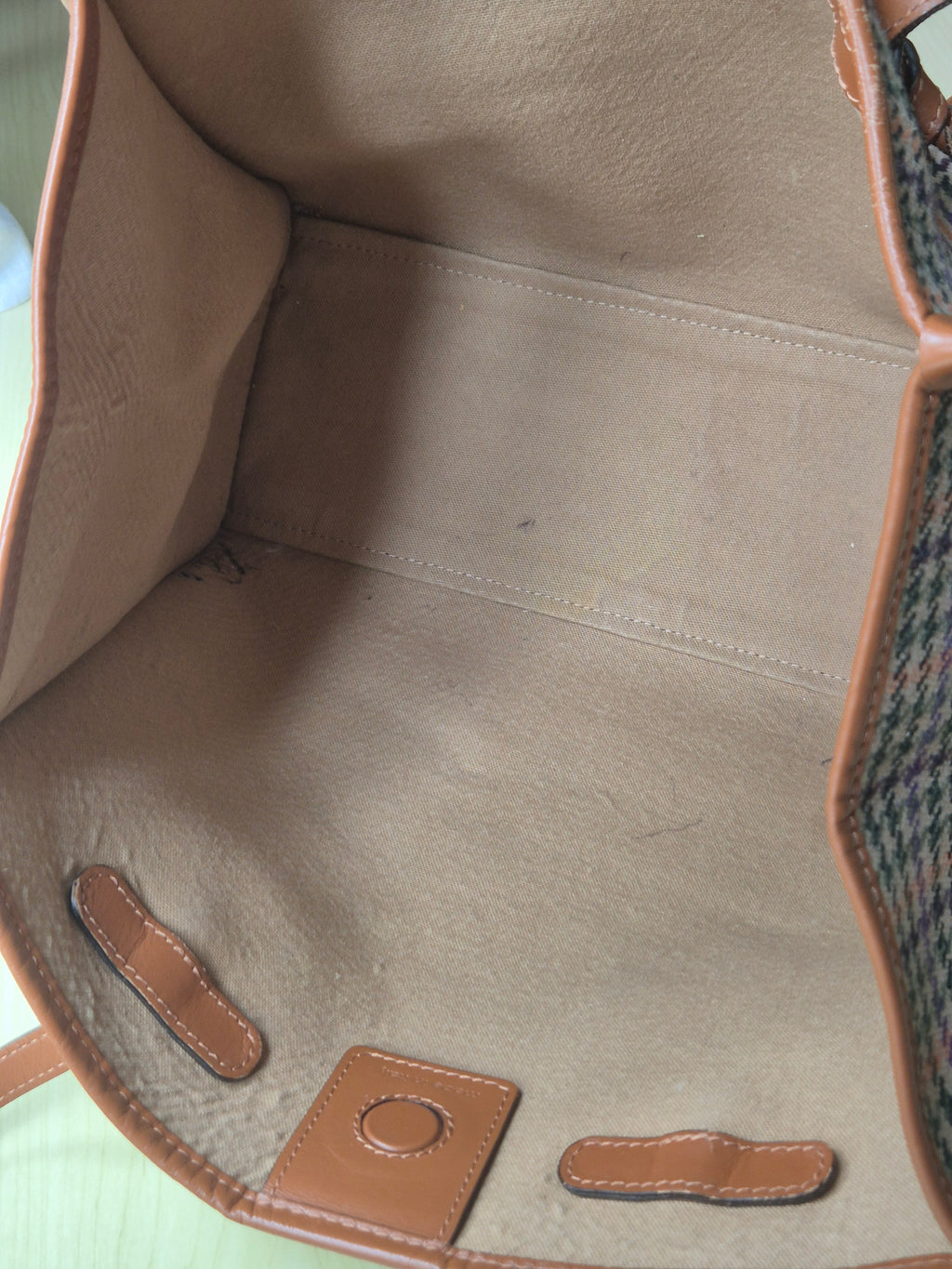 Gianni Chiarini „Marcella“ Medium Tote – Hahnentritt, Leder, guter Zustand